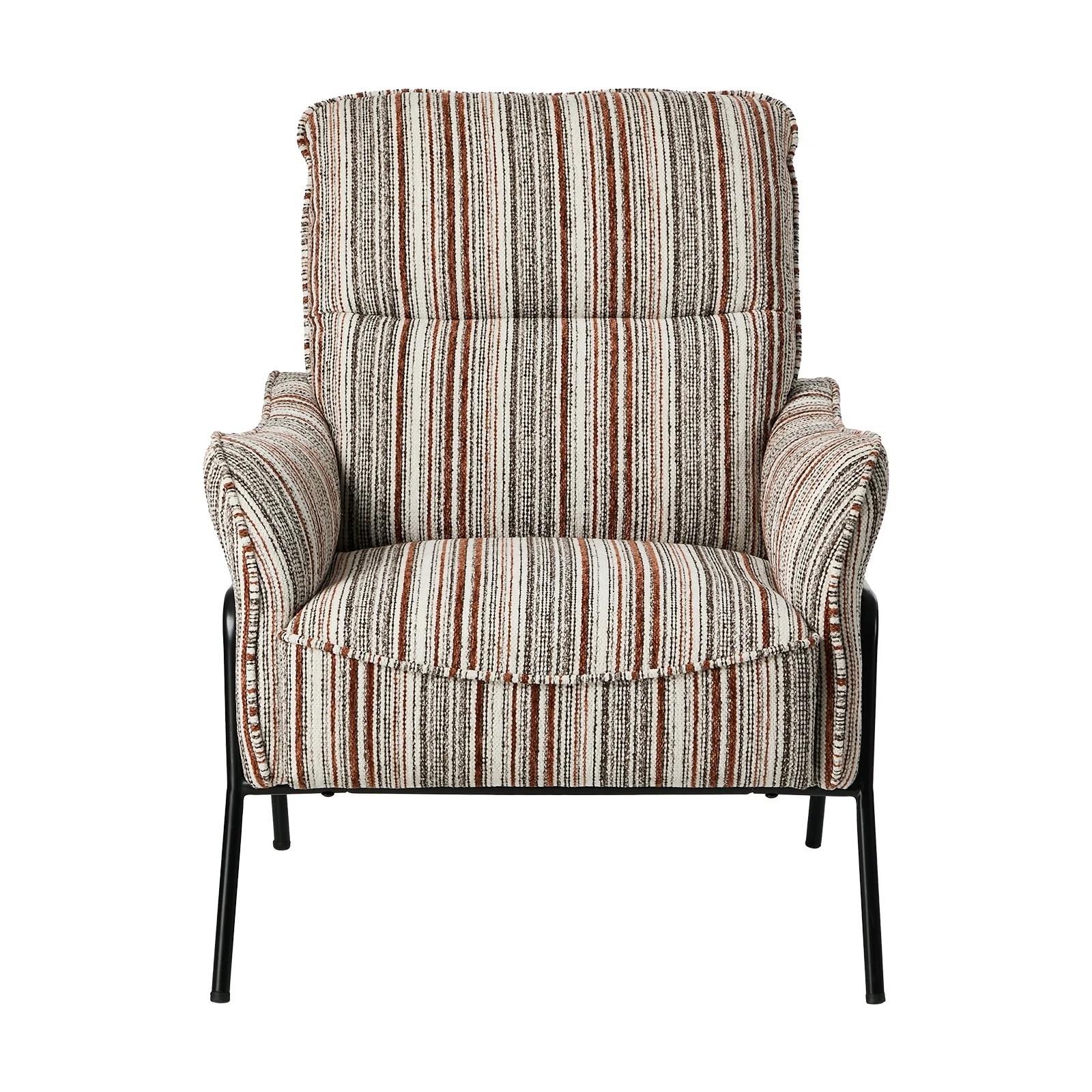 7 Oikiture 2x Armchair Chenille Fabric Lounge Chair Accent Chair - Brown, 7 of 10