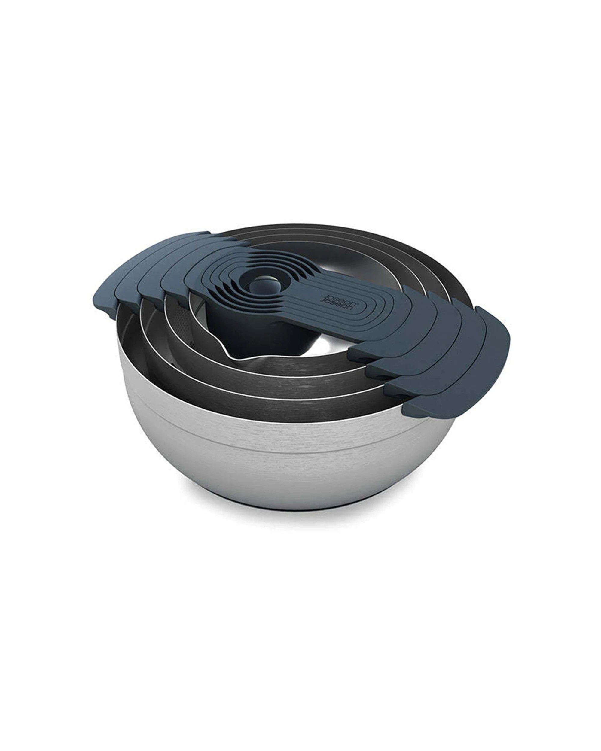 1 Joseph Joseph 9pc Nest Stainless Steel Bowl Food Preparation Set - Silver, 1 of 6