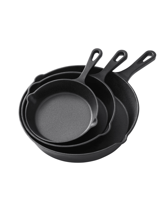 5-star chef Frying Pan  Cast Iron - Black
