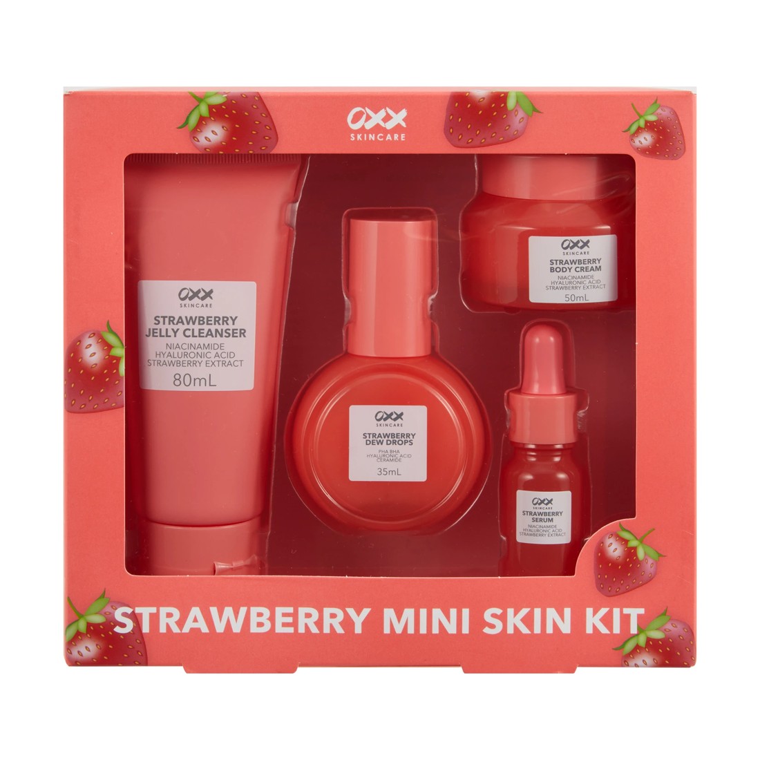 1 OXX Skincare Strawberry Mini Skin Kit, 1 of 8
