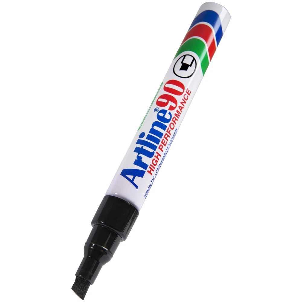3 Artline 90 Permanent Marker Black 2 Pack, 3 of 6
