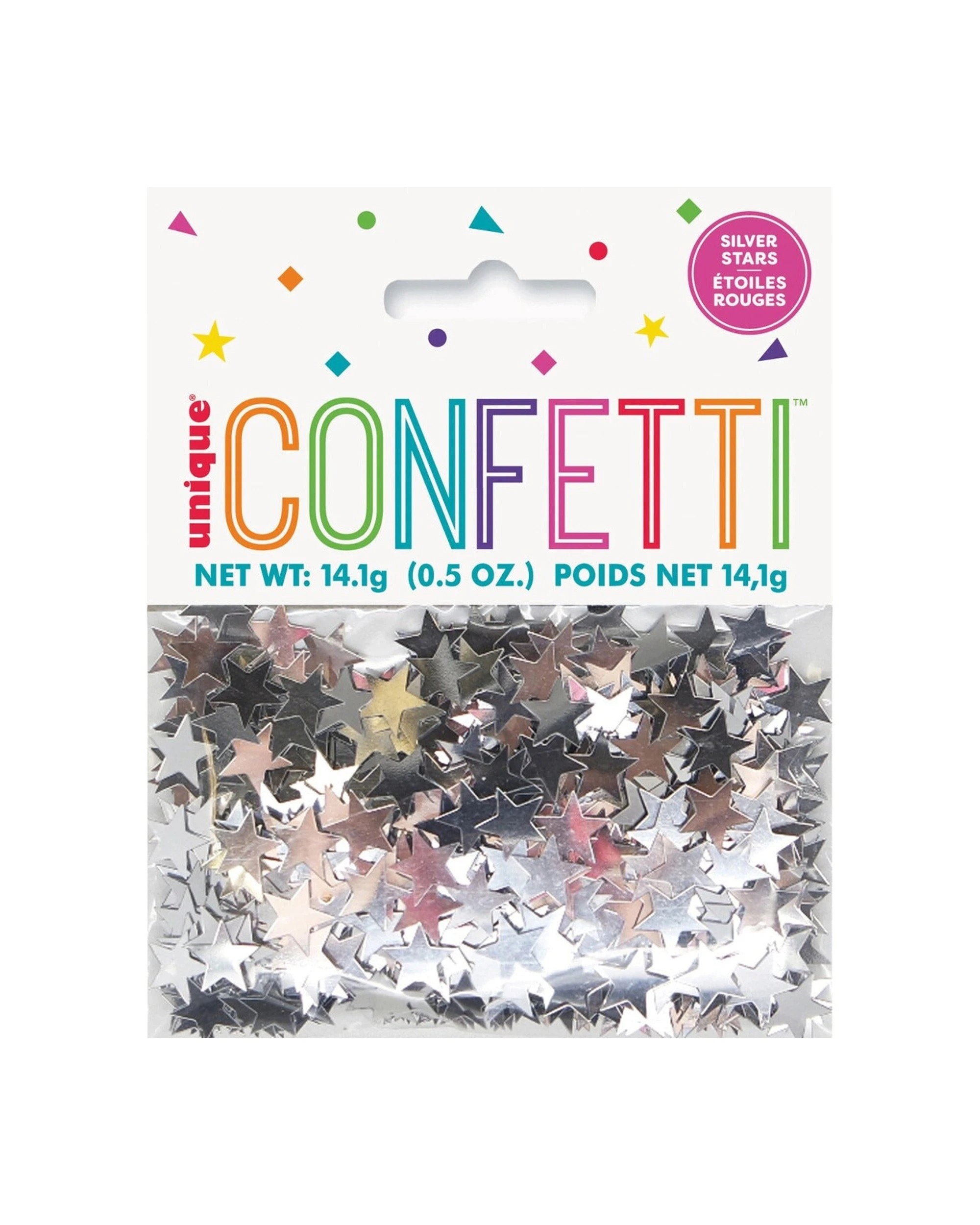1 Meteor Party Stars Confetti Decorations 0.5oz - Silver, 1 of 1