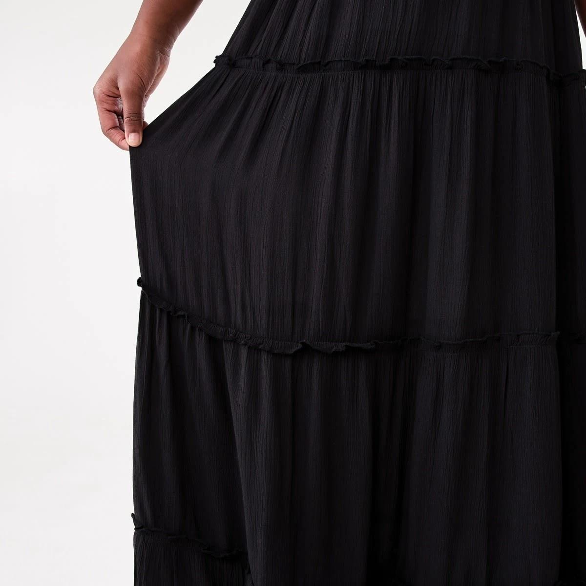 4 Tiered Skirt BLACK, 4 of 6