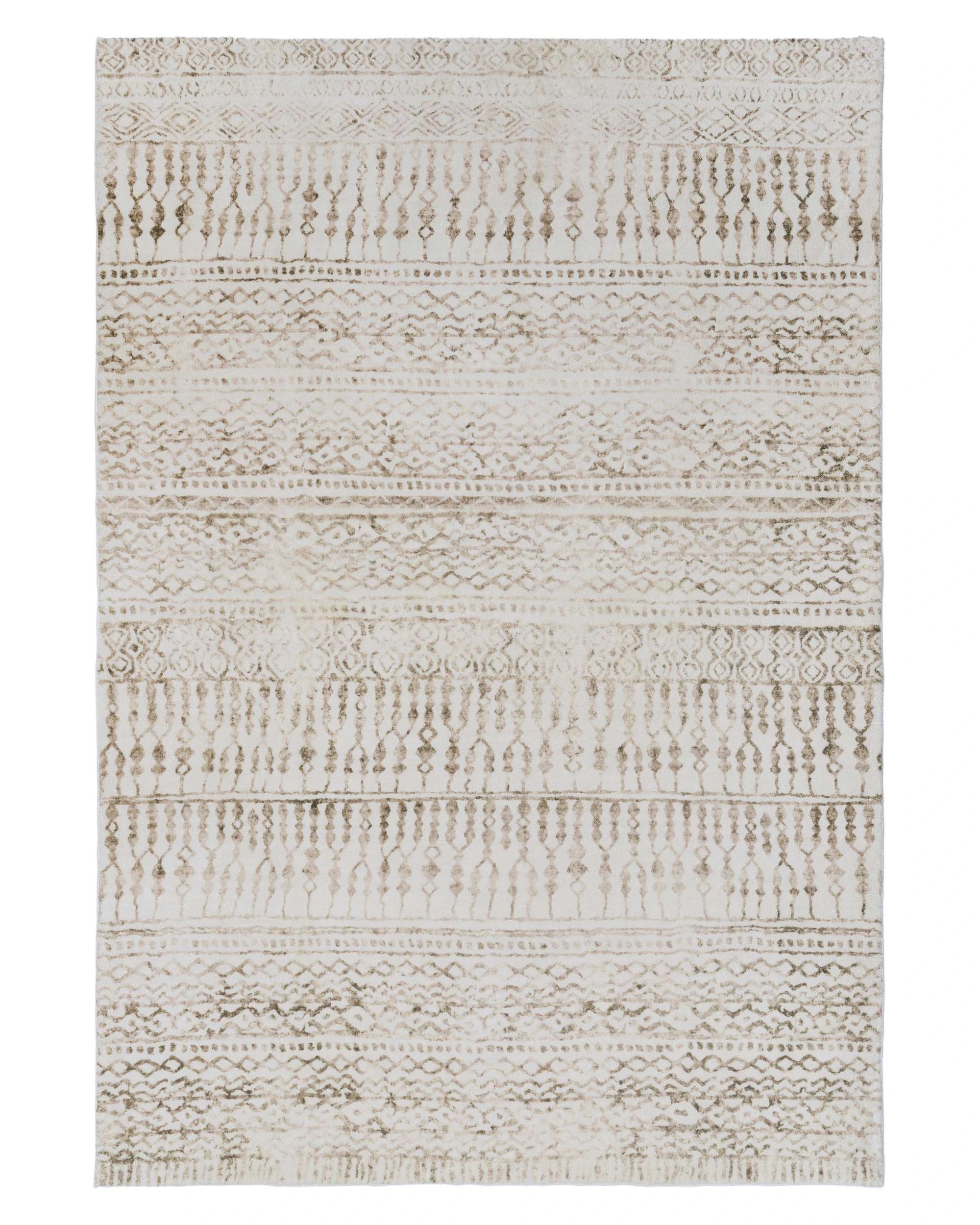 1 Loopsie Artisia Tribal Washable Rug-330cm x 240cm - White, 1 of 6