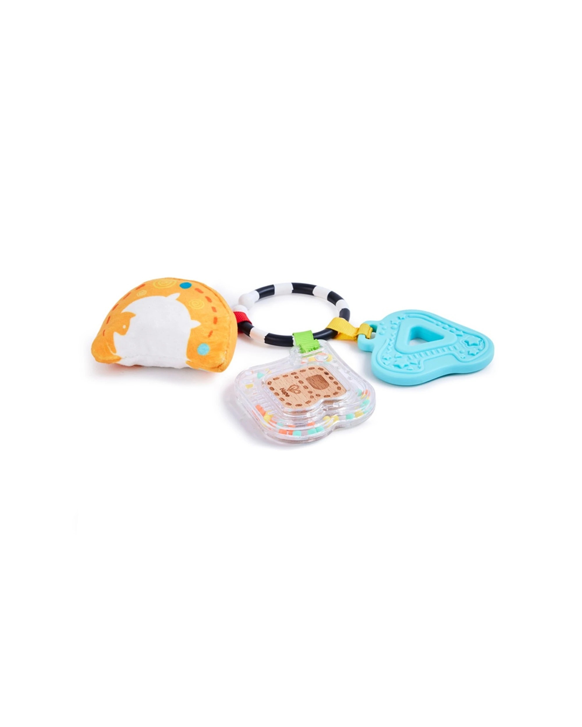 2 Hape Sensory ABCs Playset Teether Rattle Plush Baby Activity Toy - Multi, 2 of 4