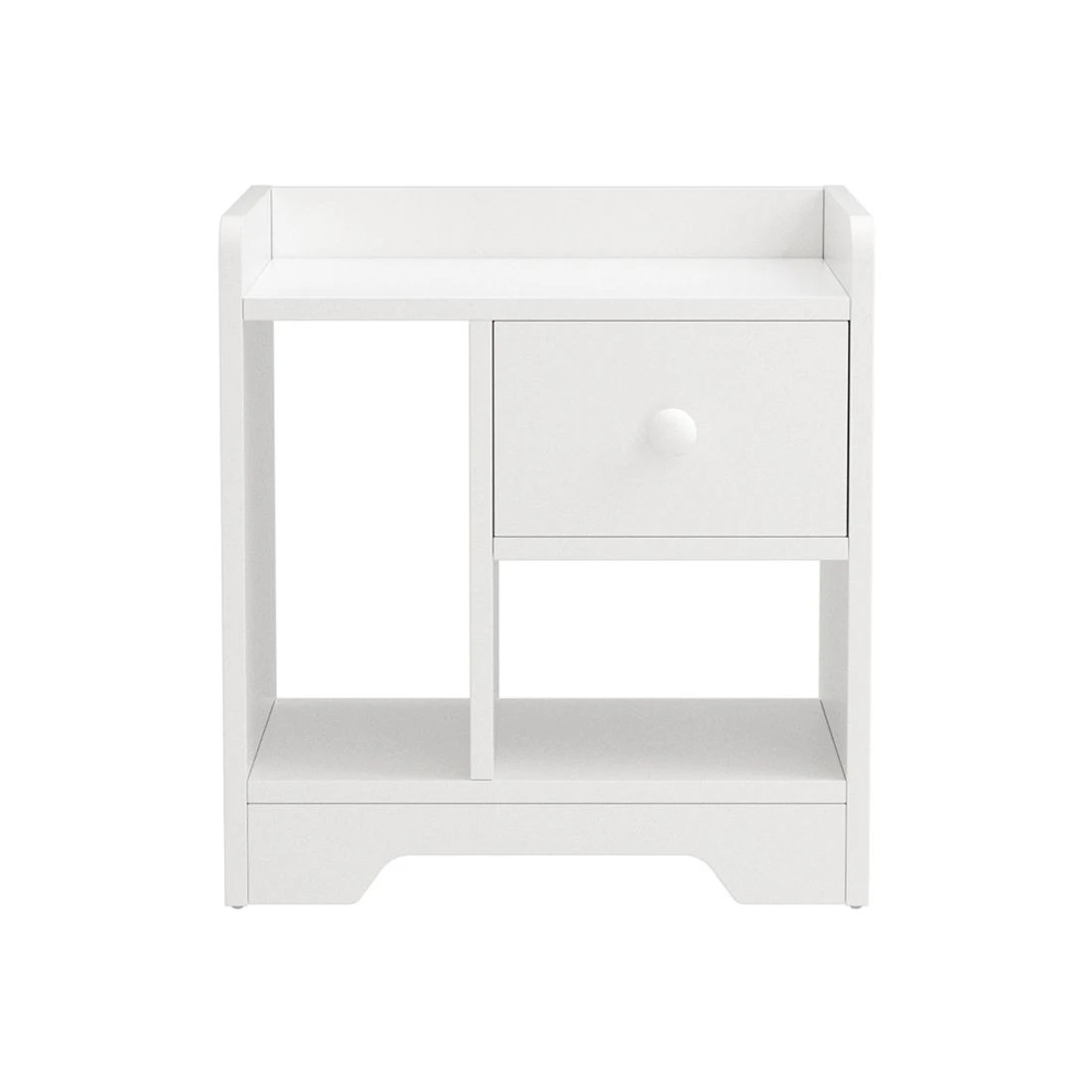 3 Artiss Bedside Table Drawer Nightstand Side End Table Storage Open Shelf - White, 3 of 8