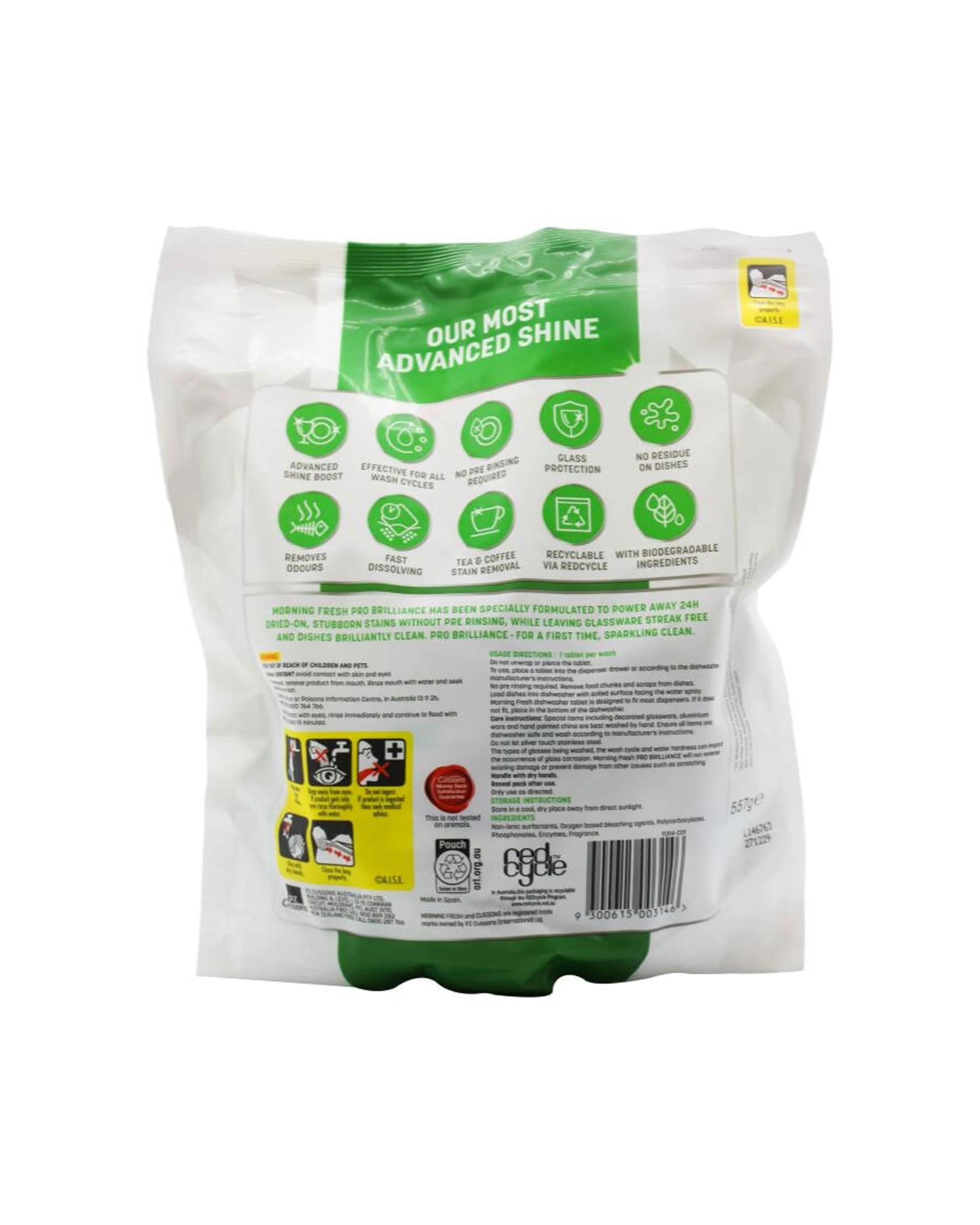 3 Morning Fresh 3x 44pc Pro Brilliance Dishwasher Tablets Lemon - Multi, 3 of 3