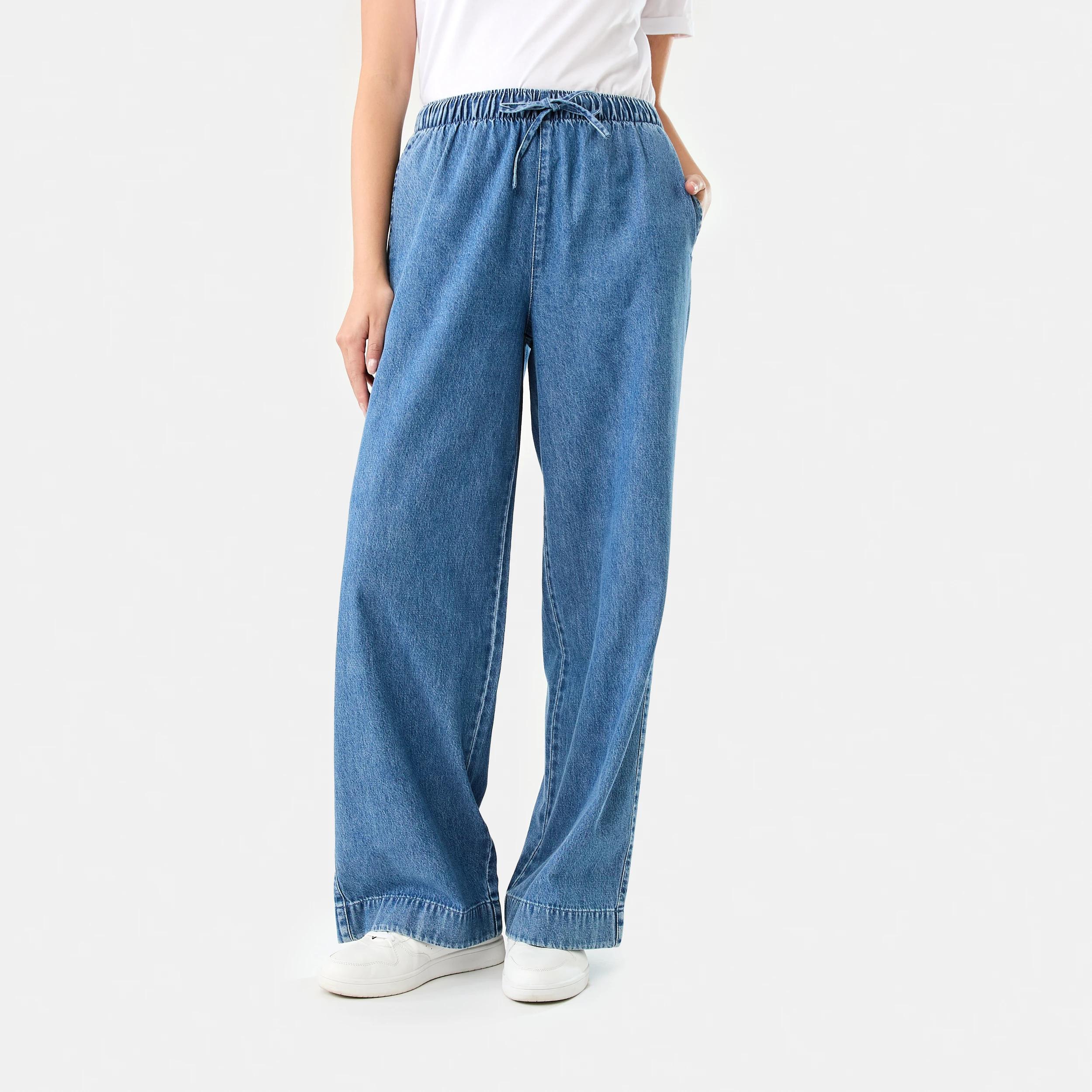 1 Comfort Wide Leg Jeans MID WASH, 1 of 11