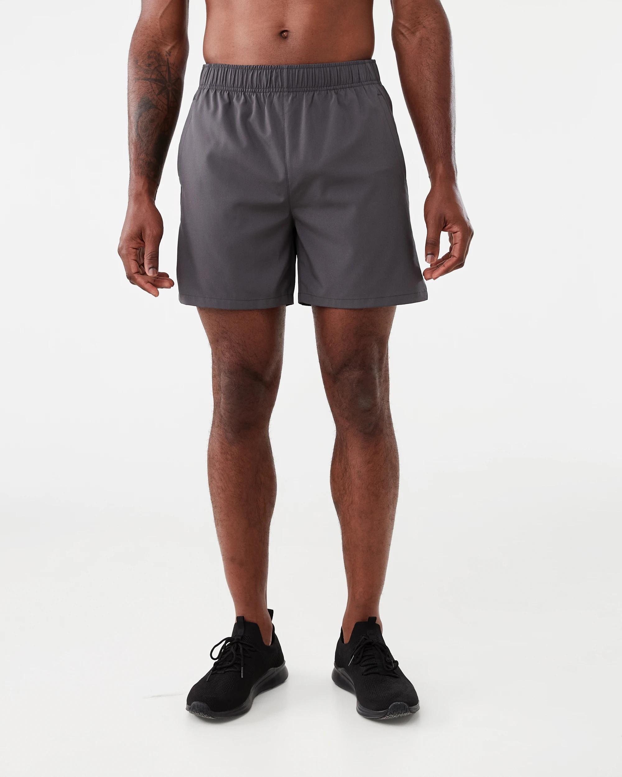 7 Active Mens Woven Stretch Shorts Gry Drkish, 7 of 7
