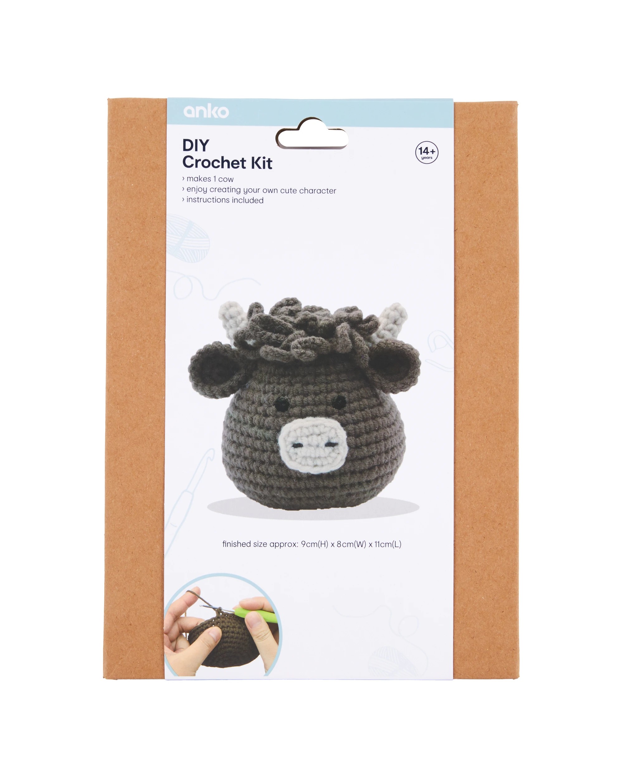 1 DIY Crochet Kit - Cow, 1 of 3