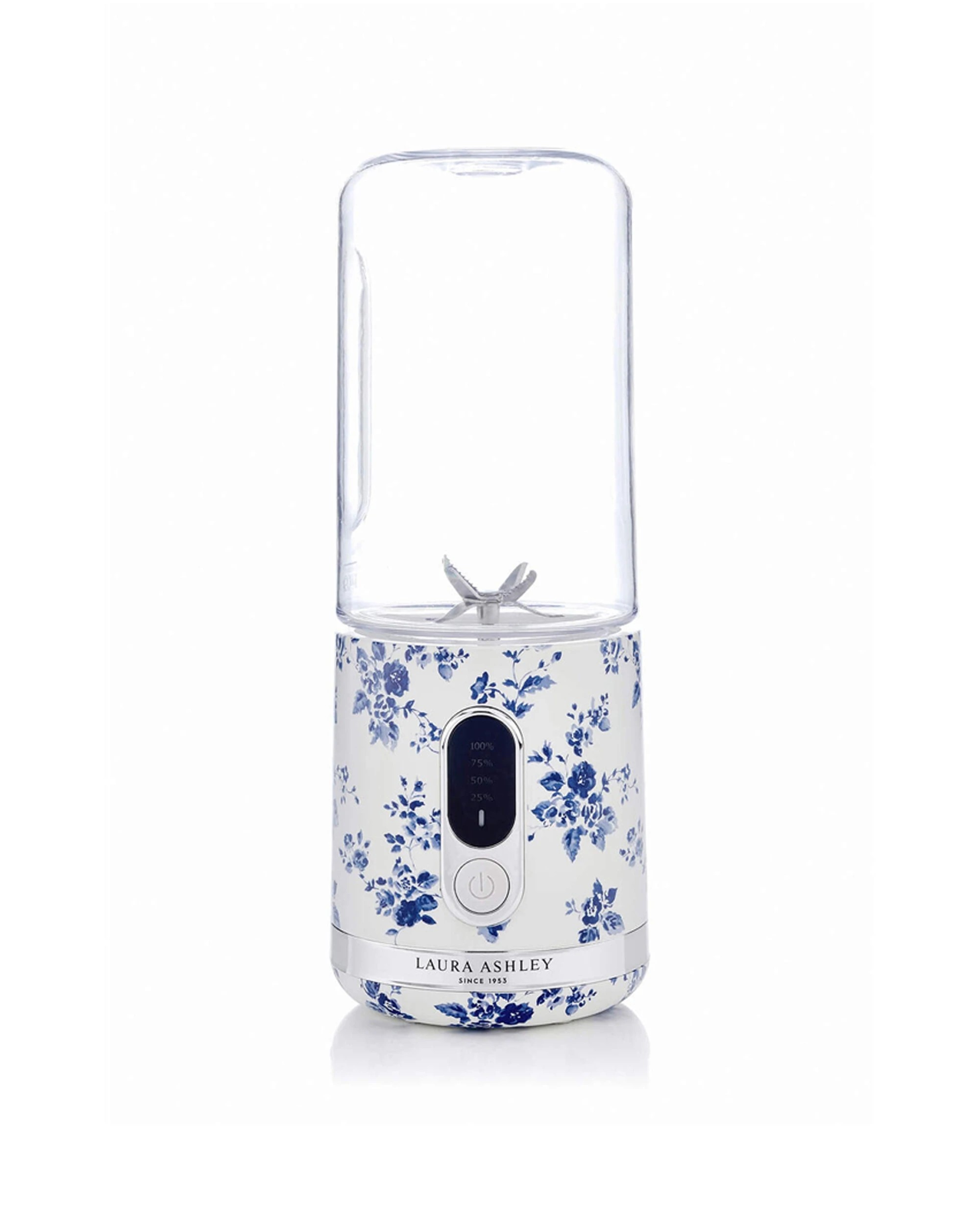 1 Laura Ashley USB Portable Rechargeable Smoothie Maker Blender Vacuum Insulted - Pattern, 1 of 4