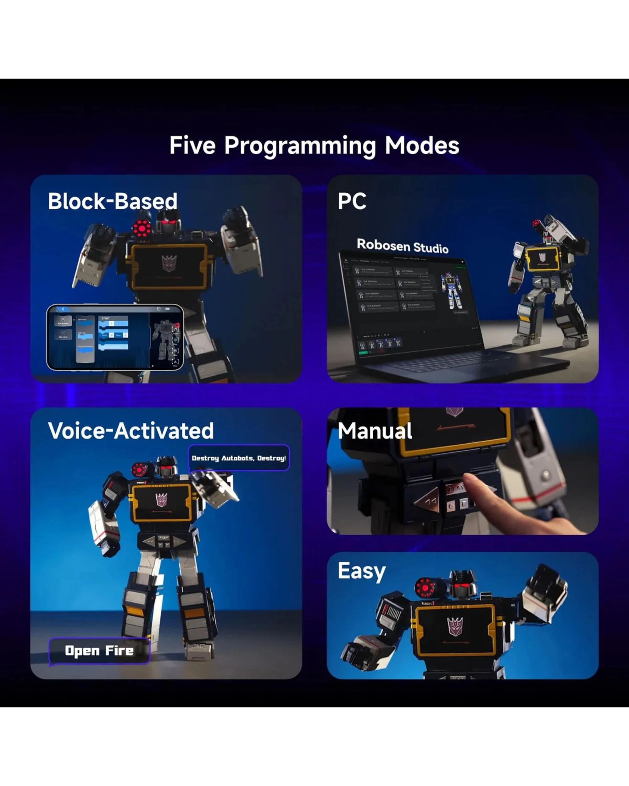 5 Robosen: Transformers Flagship Soundwave G1 Auto-Converting Robot, 5 of 9