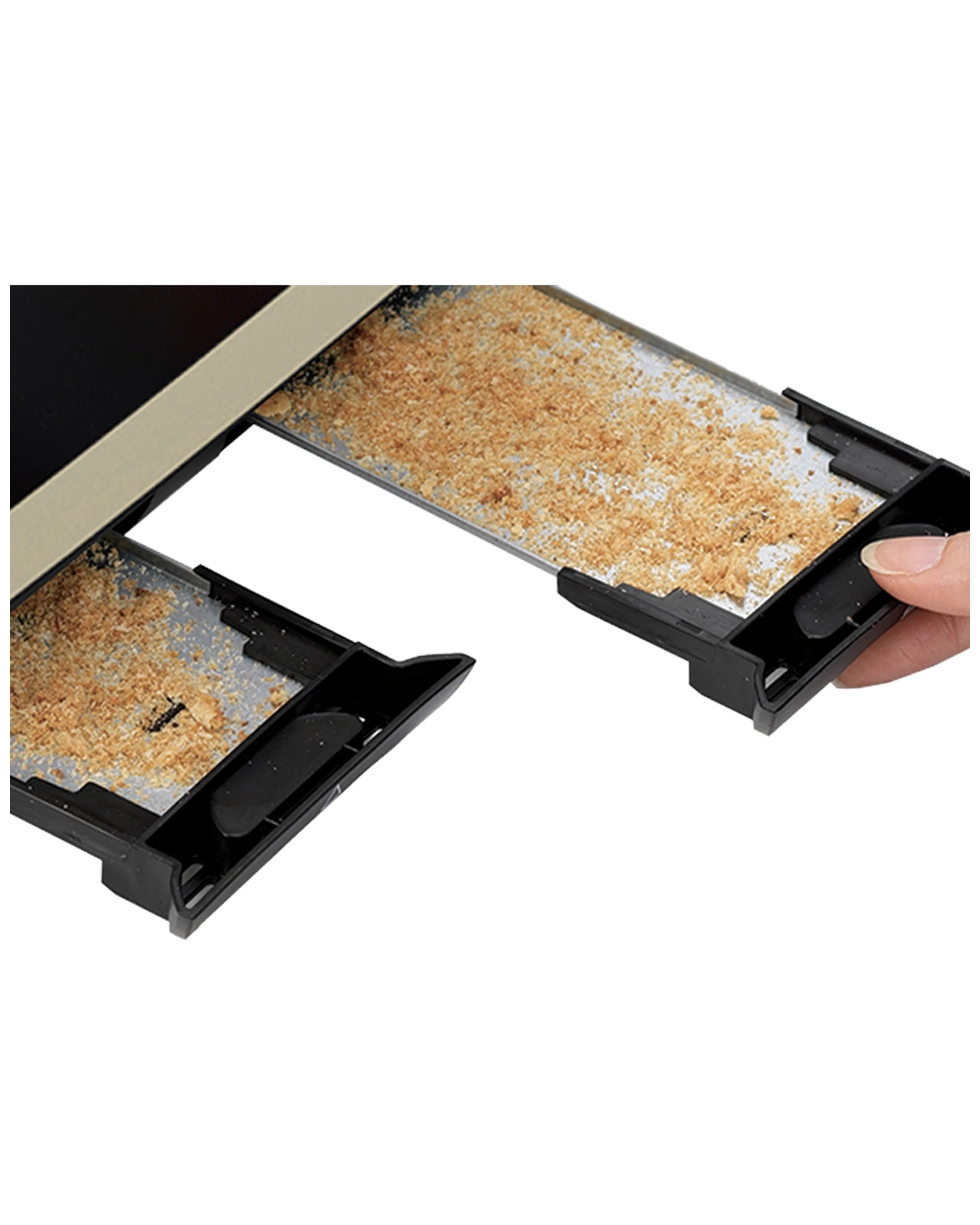 4 Morphy Richards Ascend Adjustable 4 Slice Toaster W/crumb Tray 2000w - black, 4 of 7