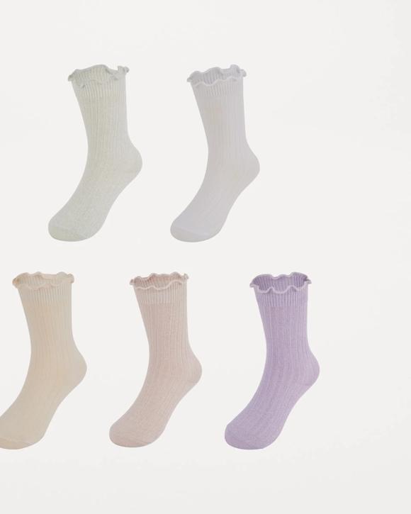 5 Pack Crew Socks