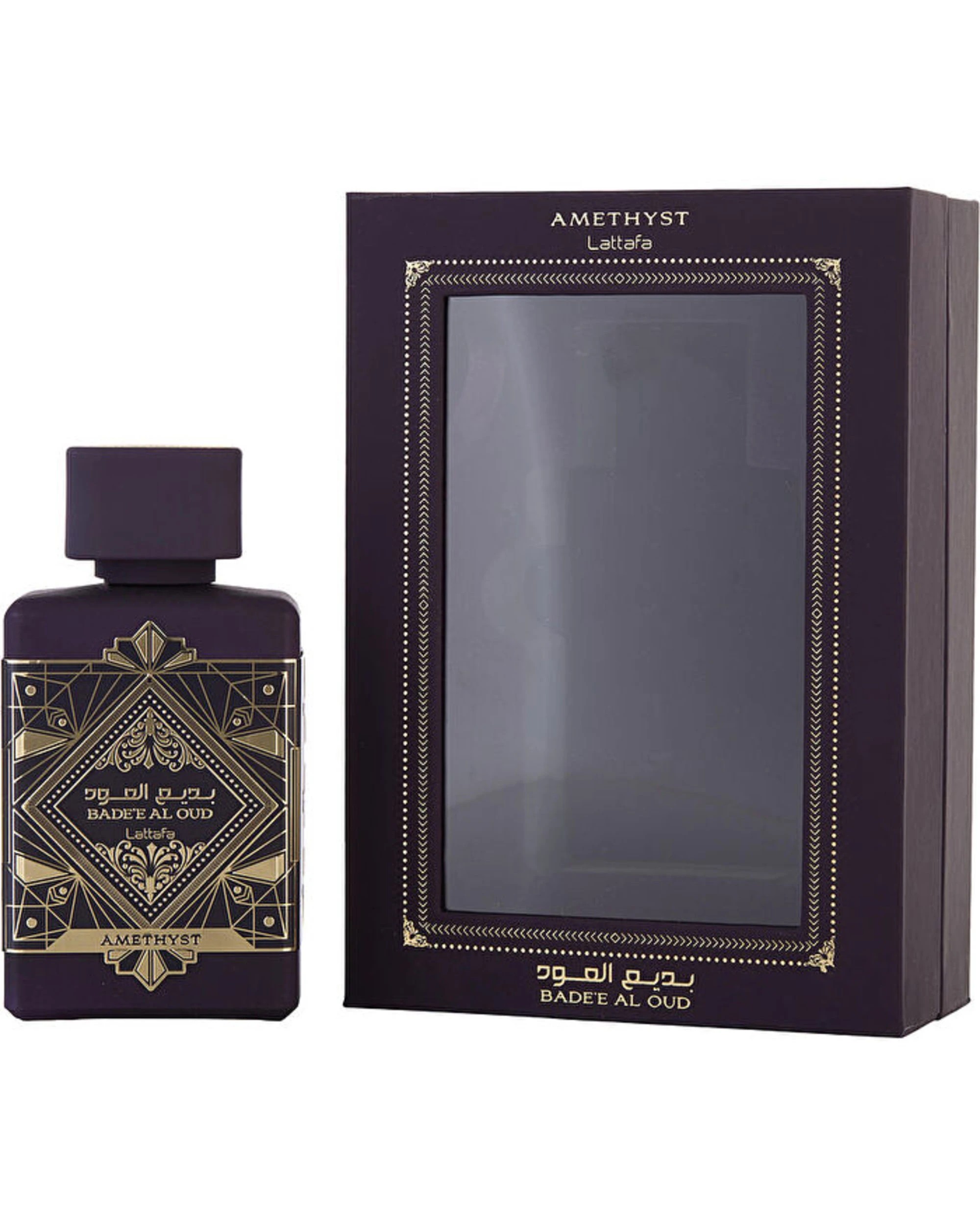 1 Lattafa Lattafa Badee Al Oud Amethyst Eau De Parfum Spray (Unisex) 100ml/3.4oz, 1 of 1