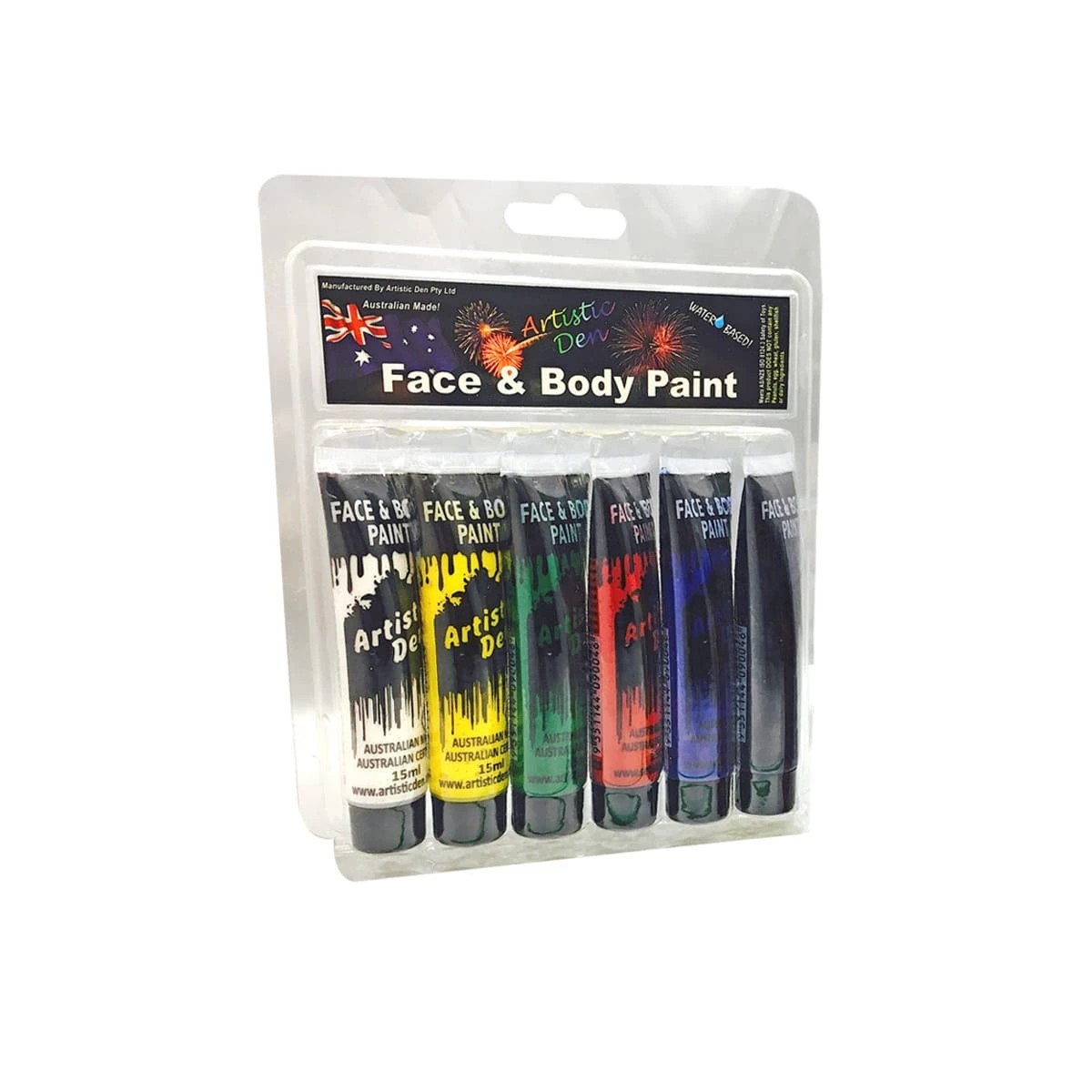 1 6 Pack Face and Body Paint, 1 of 2