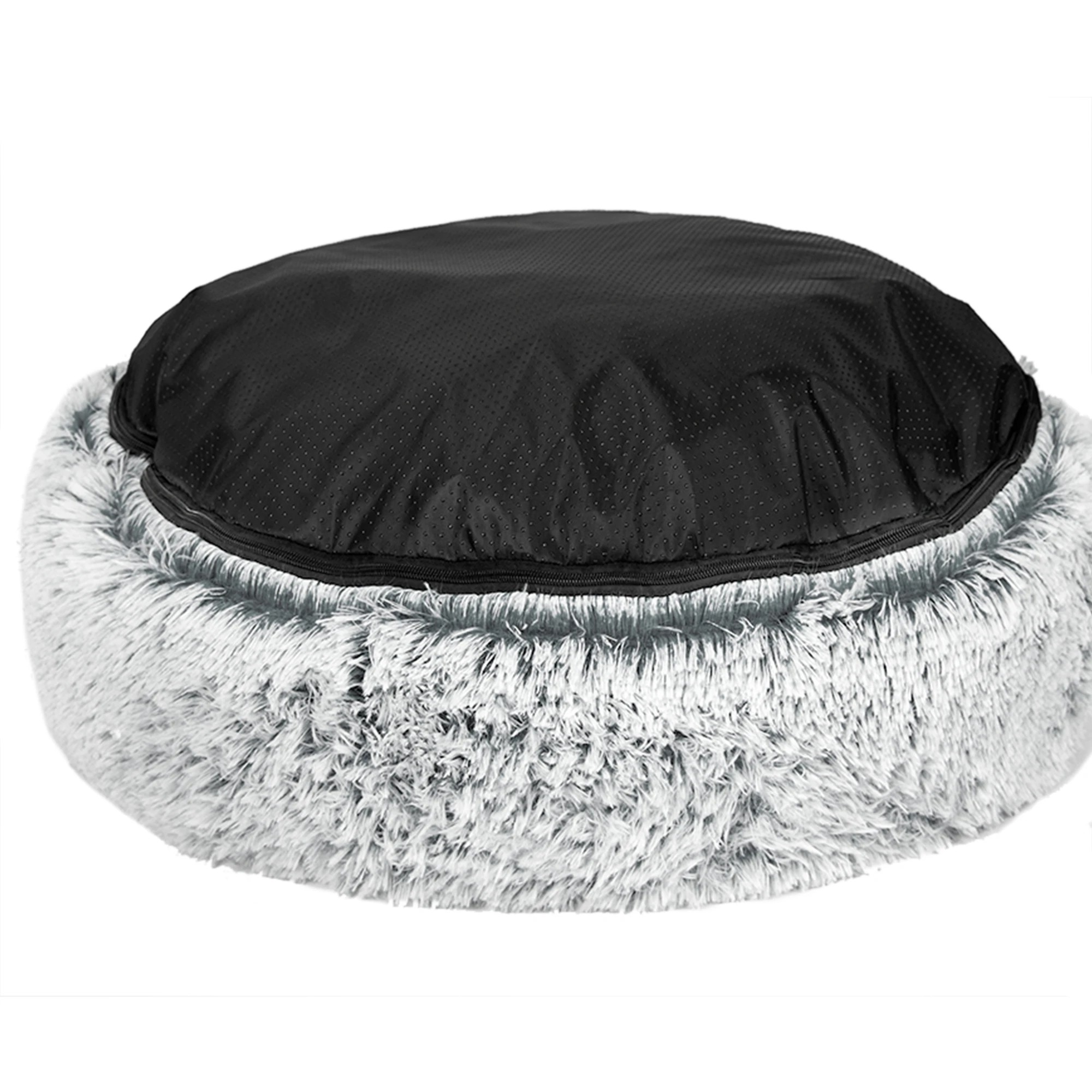 5 Pawz Plush Pet Bed Medium Charcoal Cover Only, 5 of 7