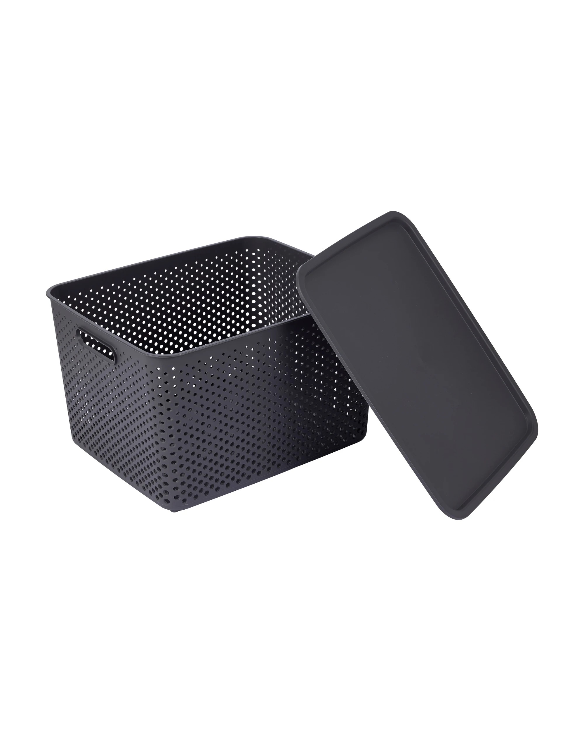 2 Anko 18L Dot Container - Charcoal - Grey, 2 of 5