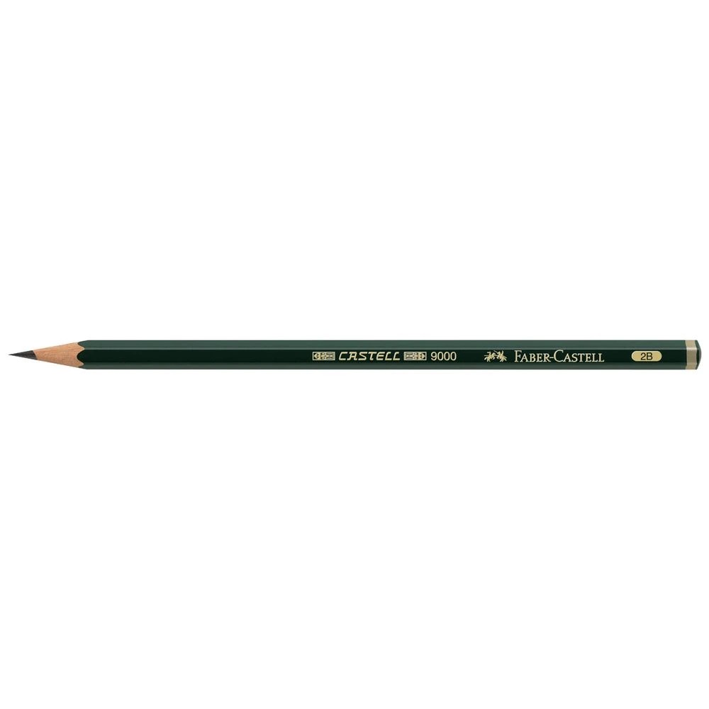 1 Faber-Castell 9000 Art Pencil 2B, 1 of 1