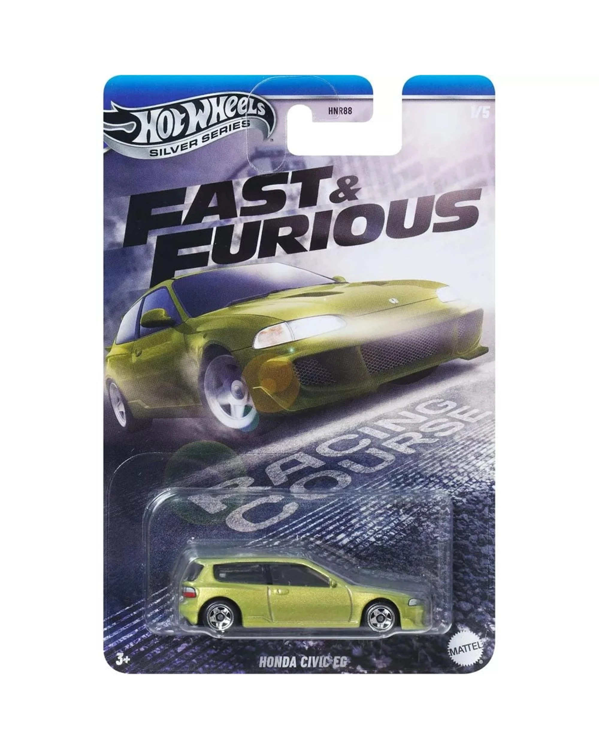 1 Hot Wheels Silver Series Fast and Furious Racing Course Honda Civic EG, 1 of 3