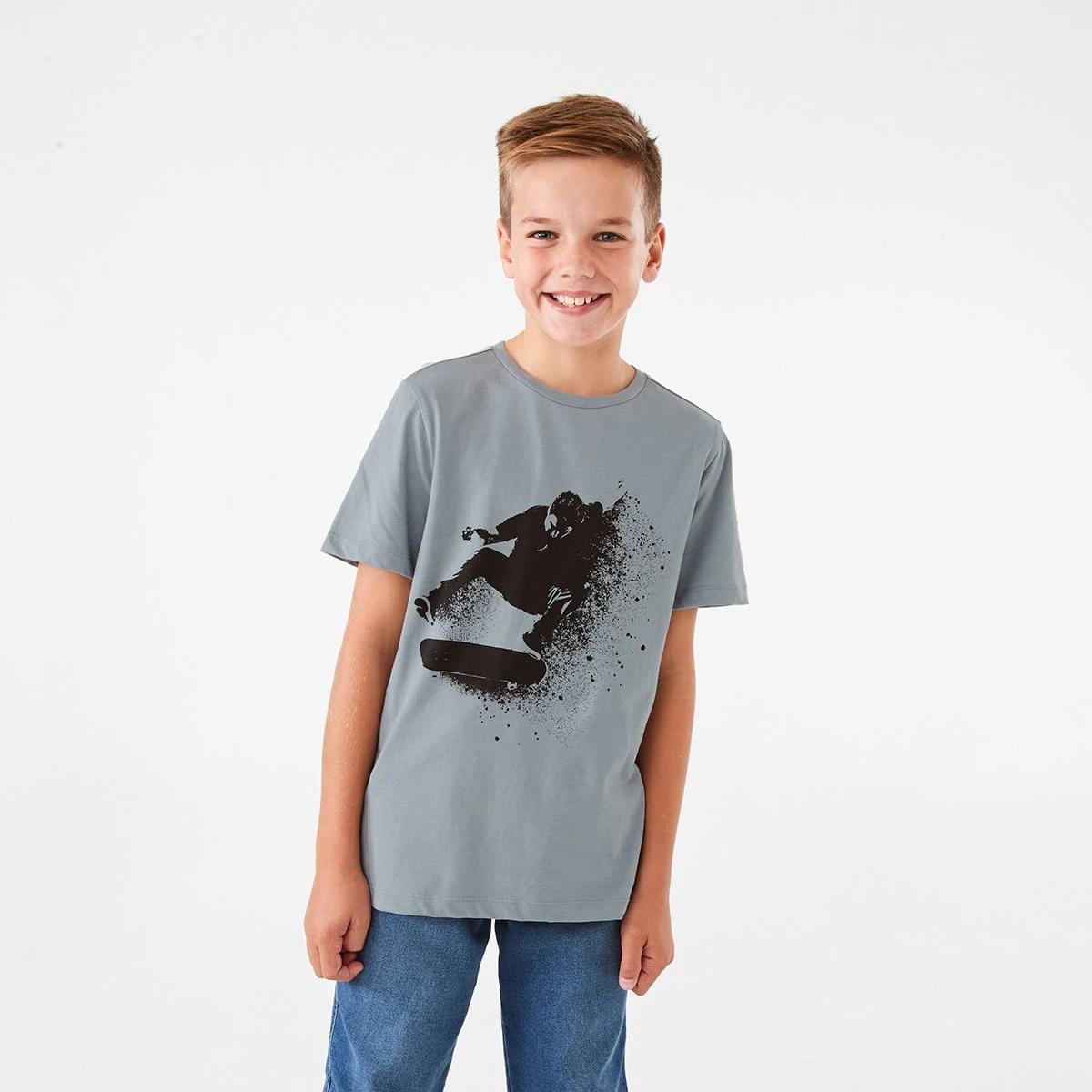 1 Short Sleeve Print T-shirt Trde Skate, 1 of 8
