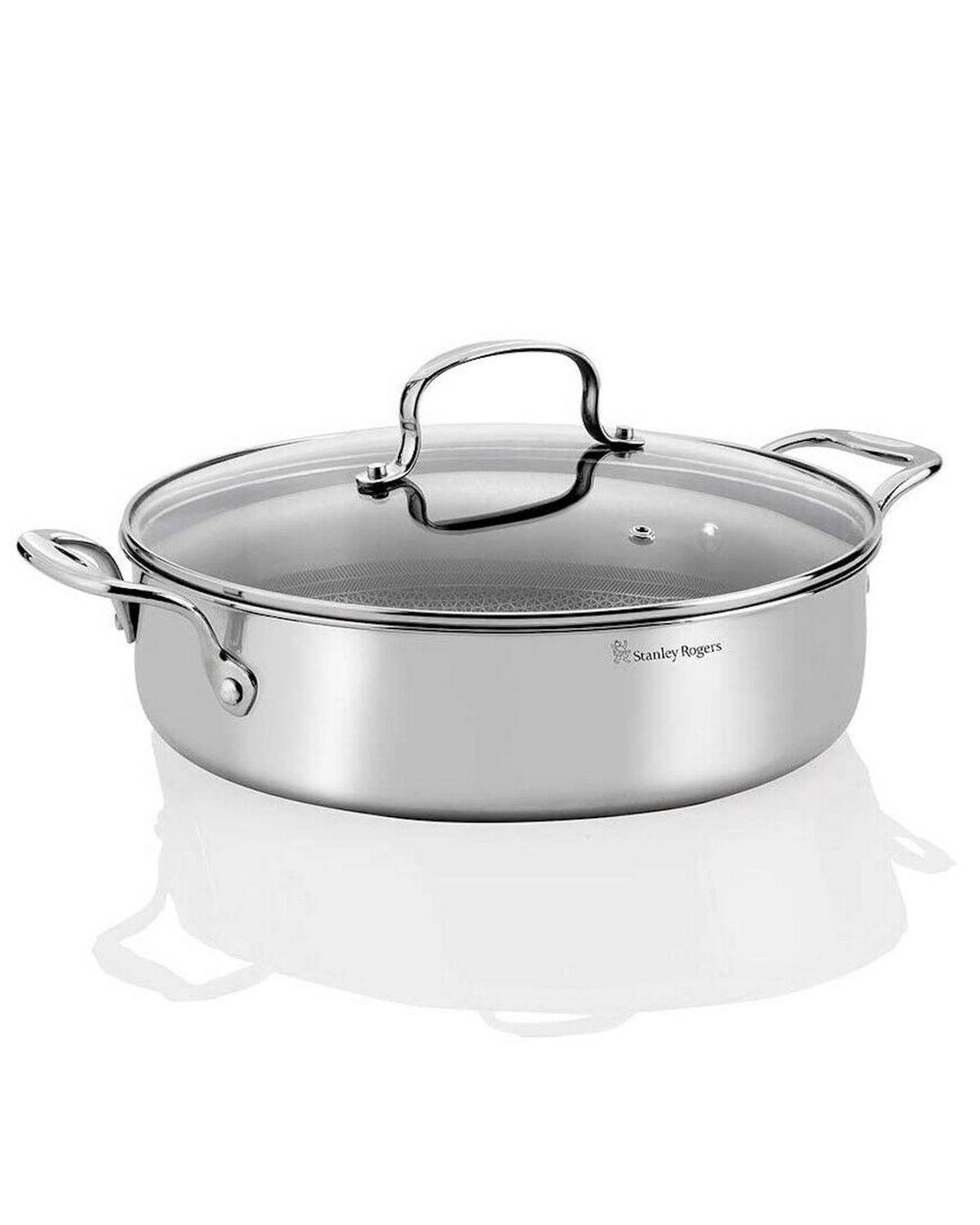 1 Stanley Rogers Matrix  NonStick 28cm  4.5L Chefs Pan With Lid, 1 of 6