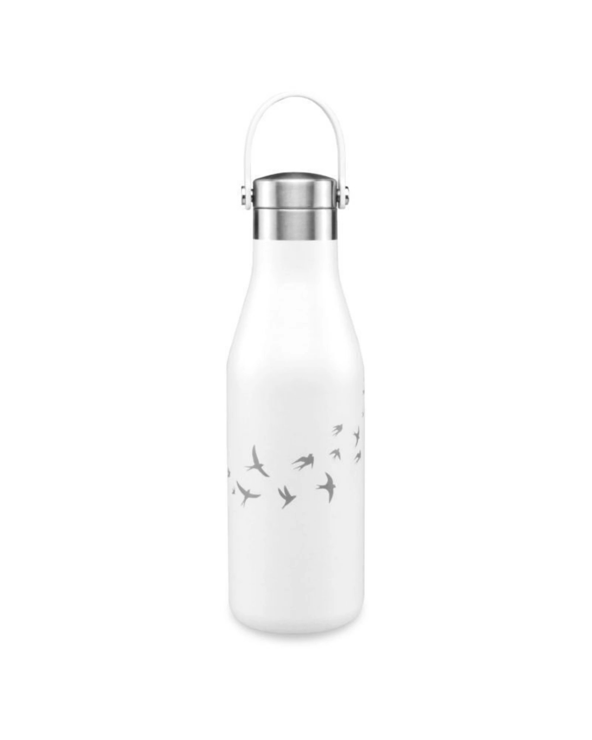 2 O'Helo  Bottle With Etched Swallows 500ml - White, 2 of 4