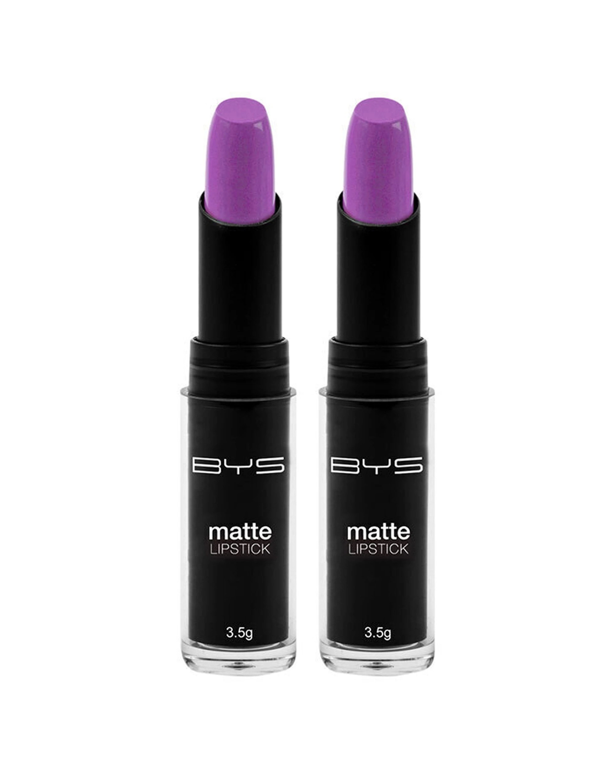 1 BYS 2PK Matte Lipstick Viva Violetta Creamy Velvety Matte Finish - Purple, 1 of 1
