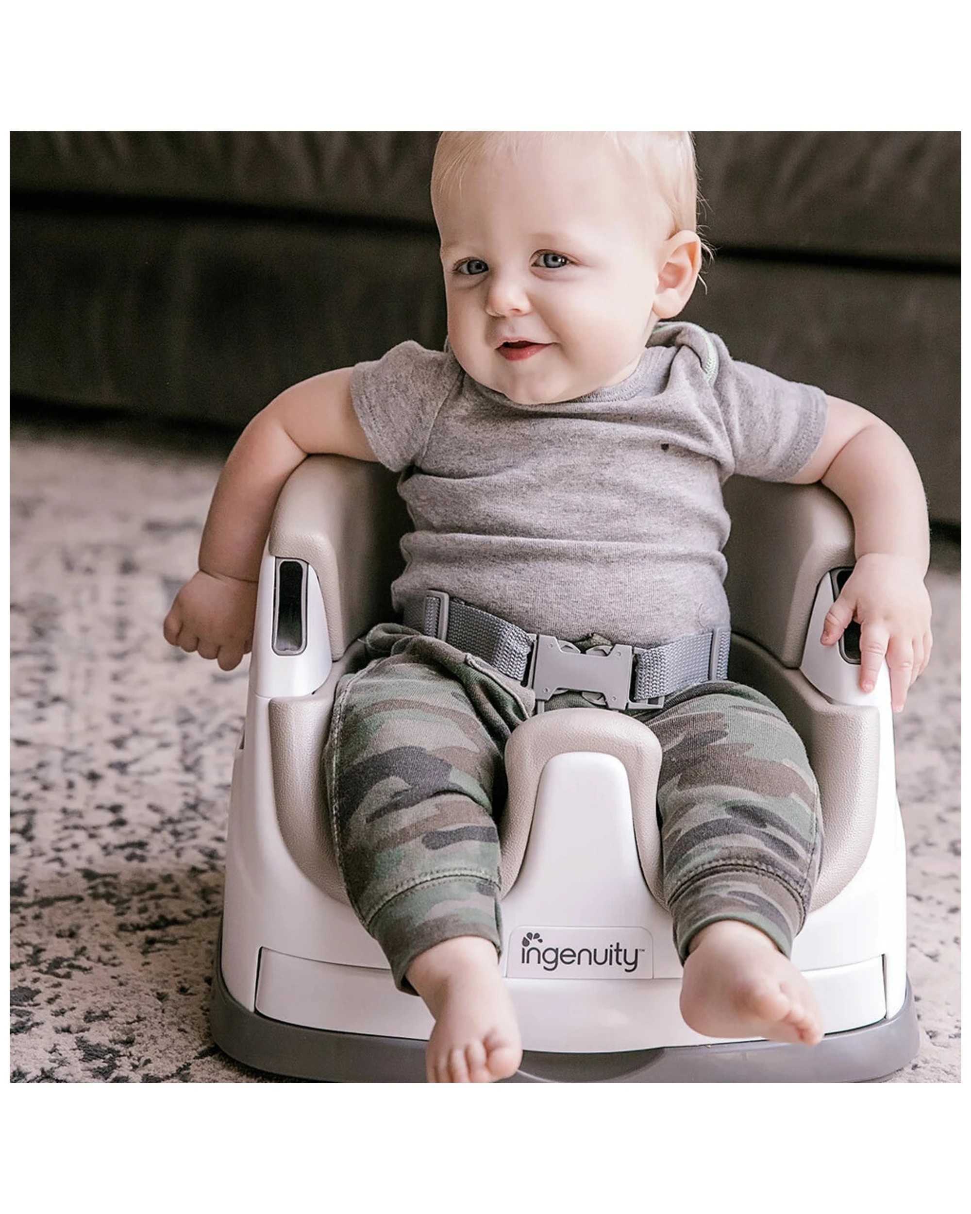 4 Ingenuity 2 In 1 Baby Feeding  Booster Chair Seat - Cashmere
 - Natural, 4 of 10