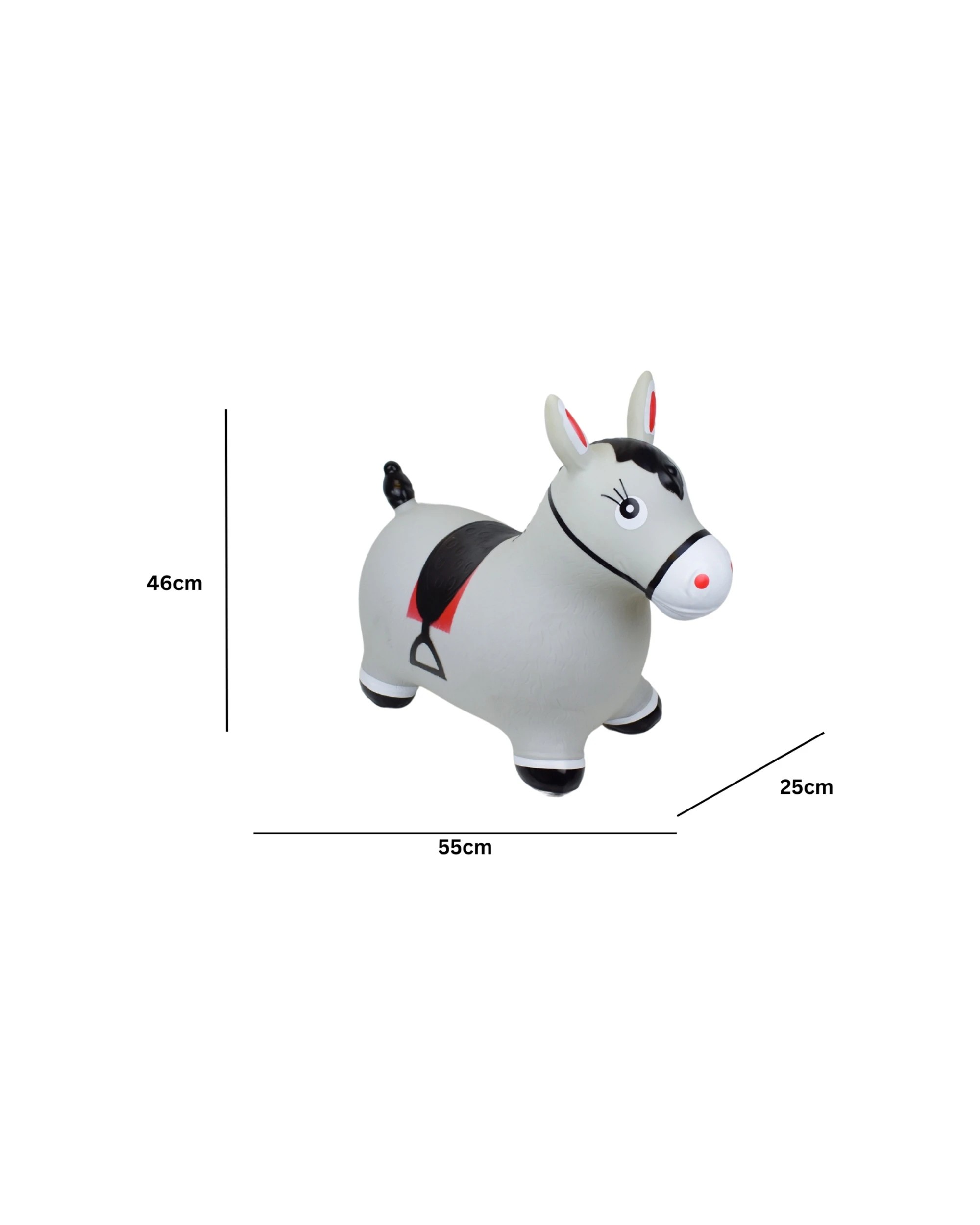 8 Kaper Kidz Bouncy Rider Granite The Horse Ride On Bouncer Toy Kids 12m+. - Grey, 8 of 8