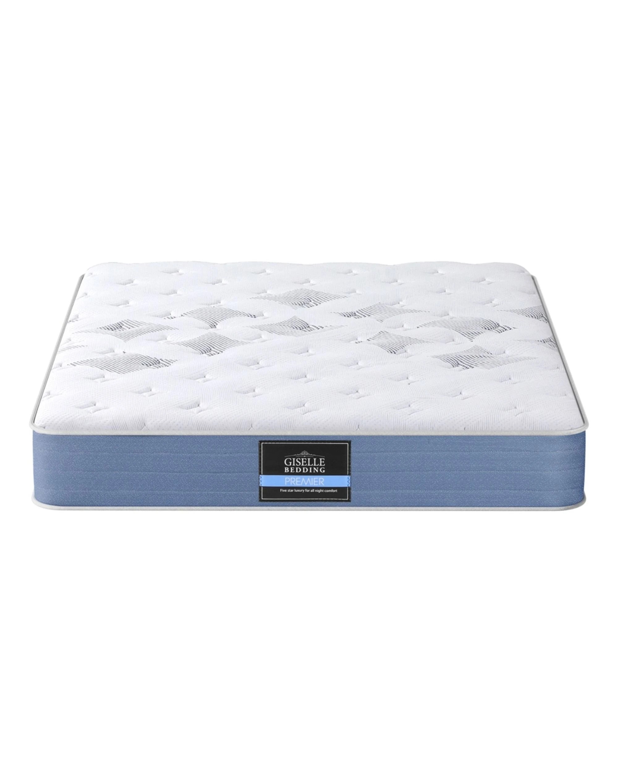 3 25cm Giselle Mattress King Bed Pocket Spring Mattresses
 - White, 3 of 3