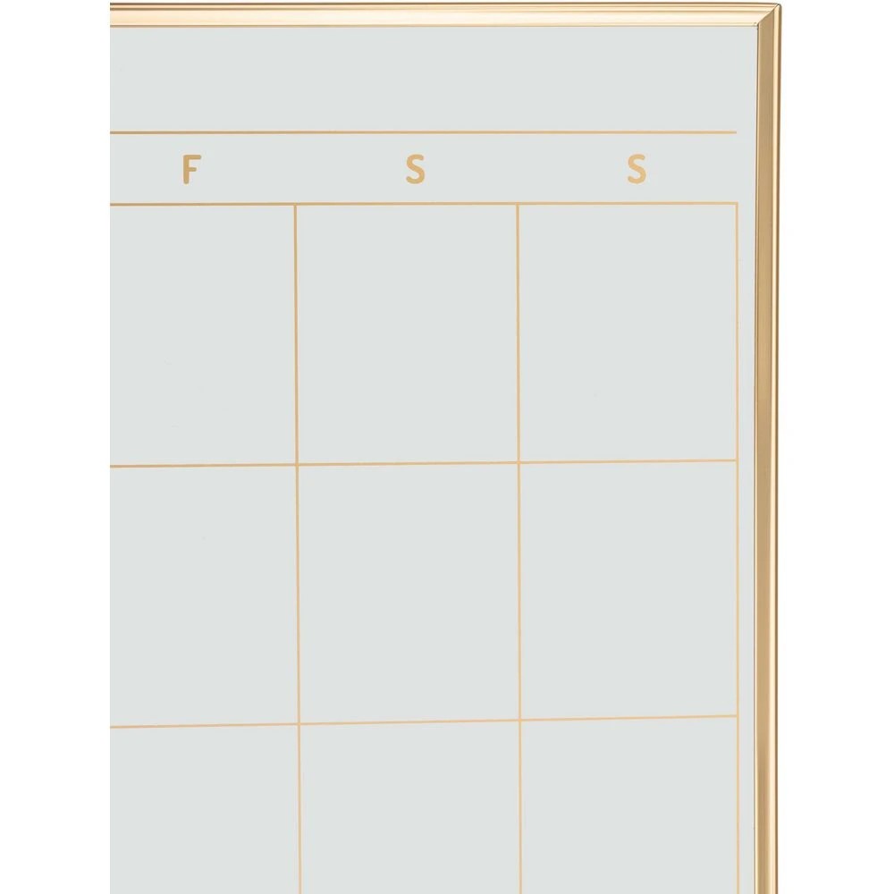 3 J.Burrows Monthly Planner Whiteboard 600 x 450mm Gold, 3 of 3