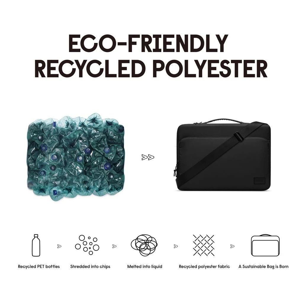 5 Gaston Luga Däsh Cushioned Laptop Briefcase 15/16" Dark Blue, 5 of 5