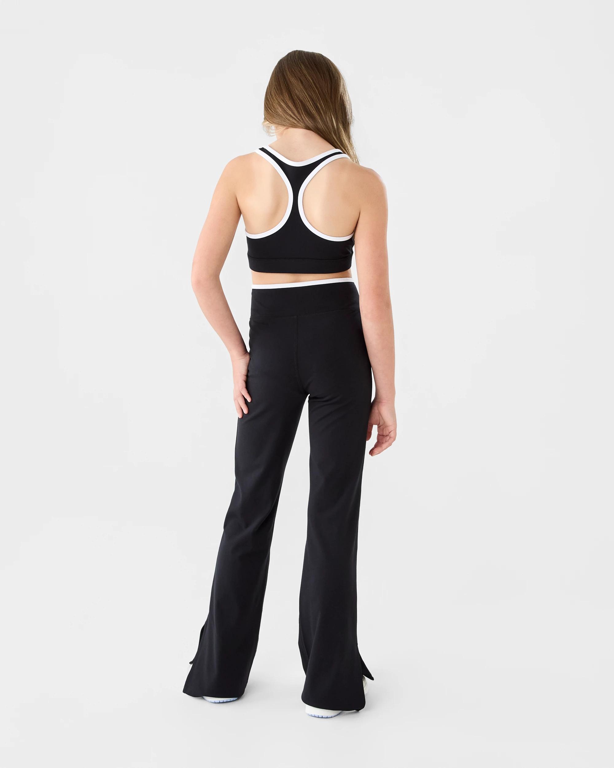 6 Everlast Kids Piping Flare Leggings Black, 6 of 7