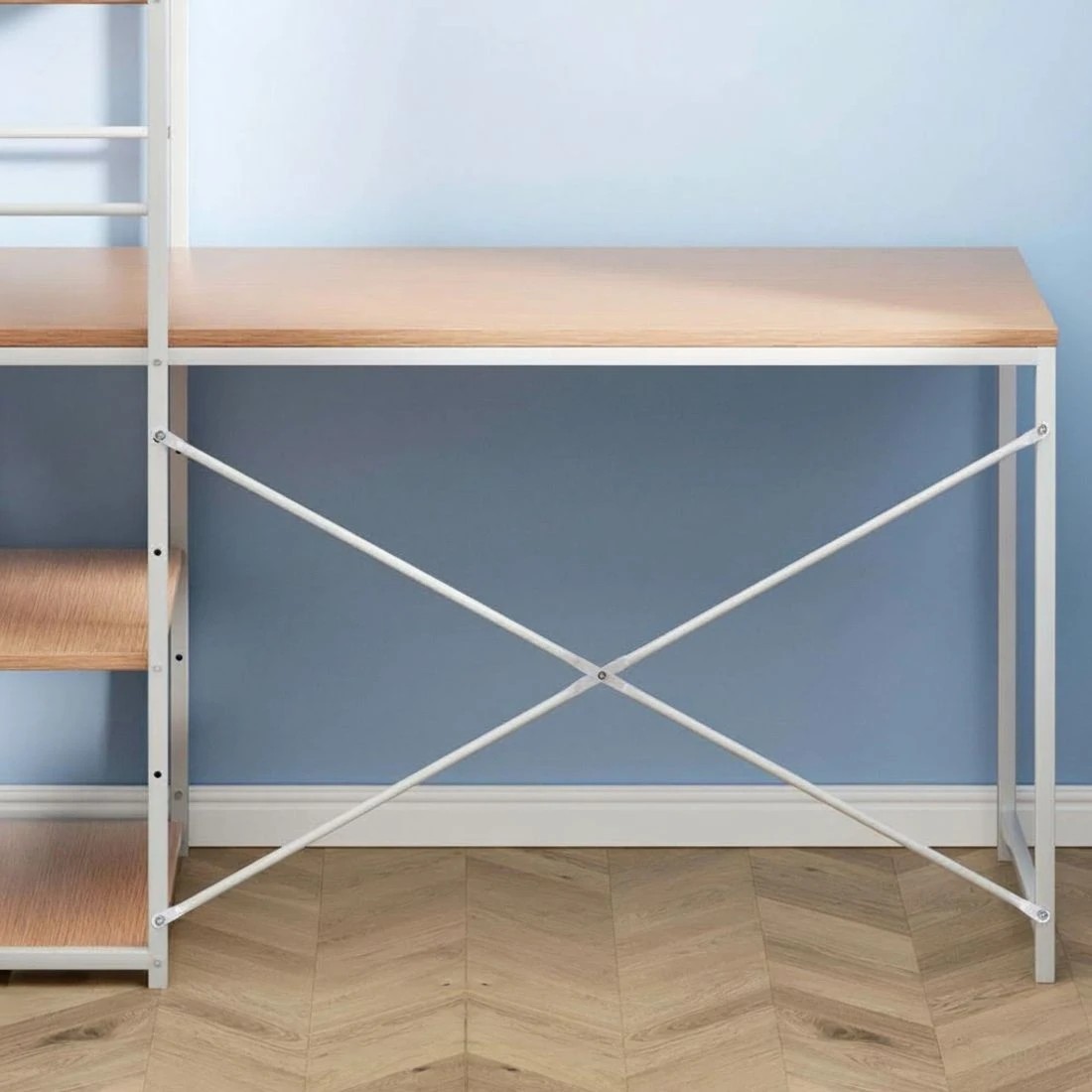 5 Artiss Computer Desk Shelf Oak 120CM - Brown, 5 of 5