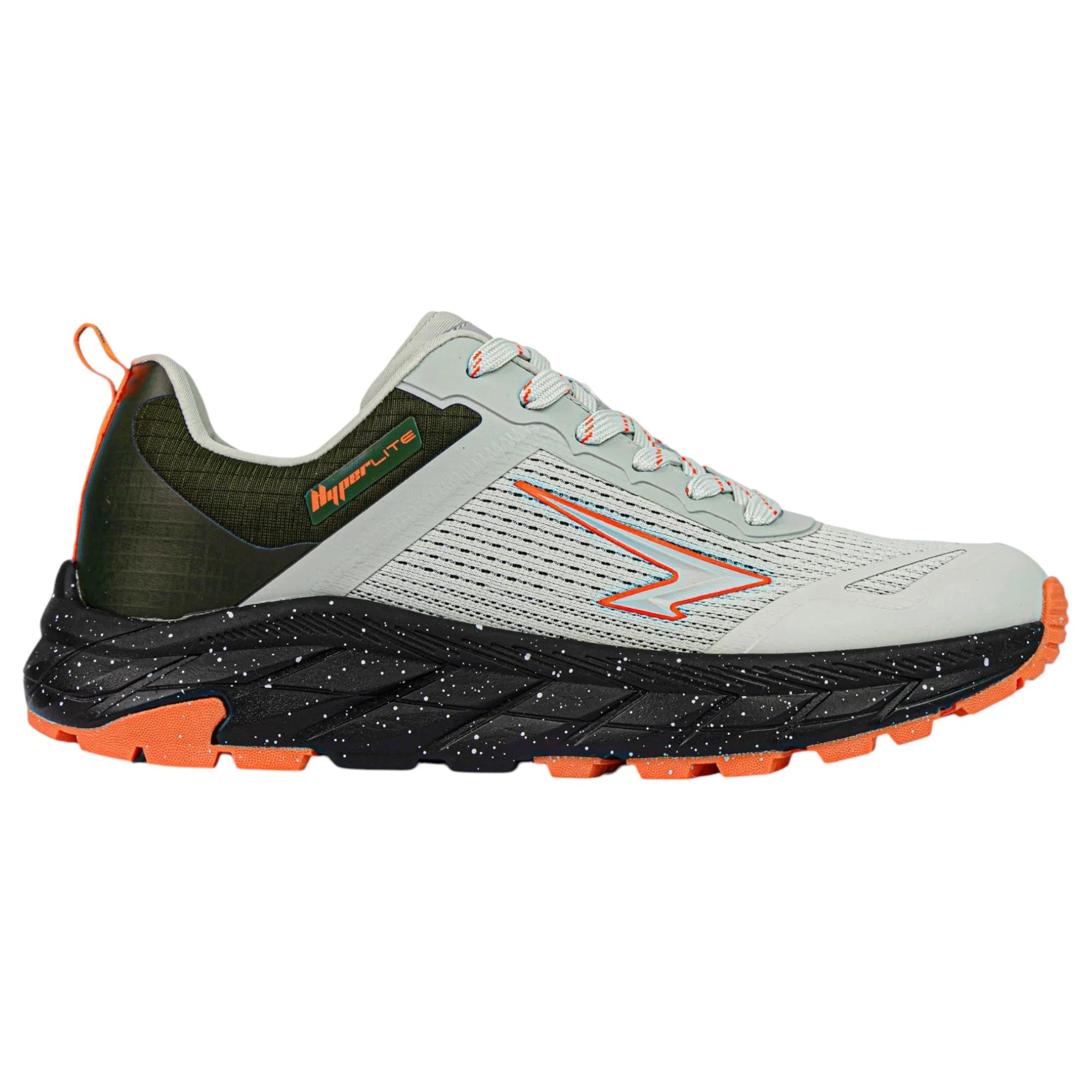 6 Sfida Mens Nomad Trail Runner Grey/ Khaki/ Orange Athletic Shoes GREY/KHAKI/ORANGE, 6 of 8