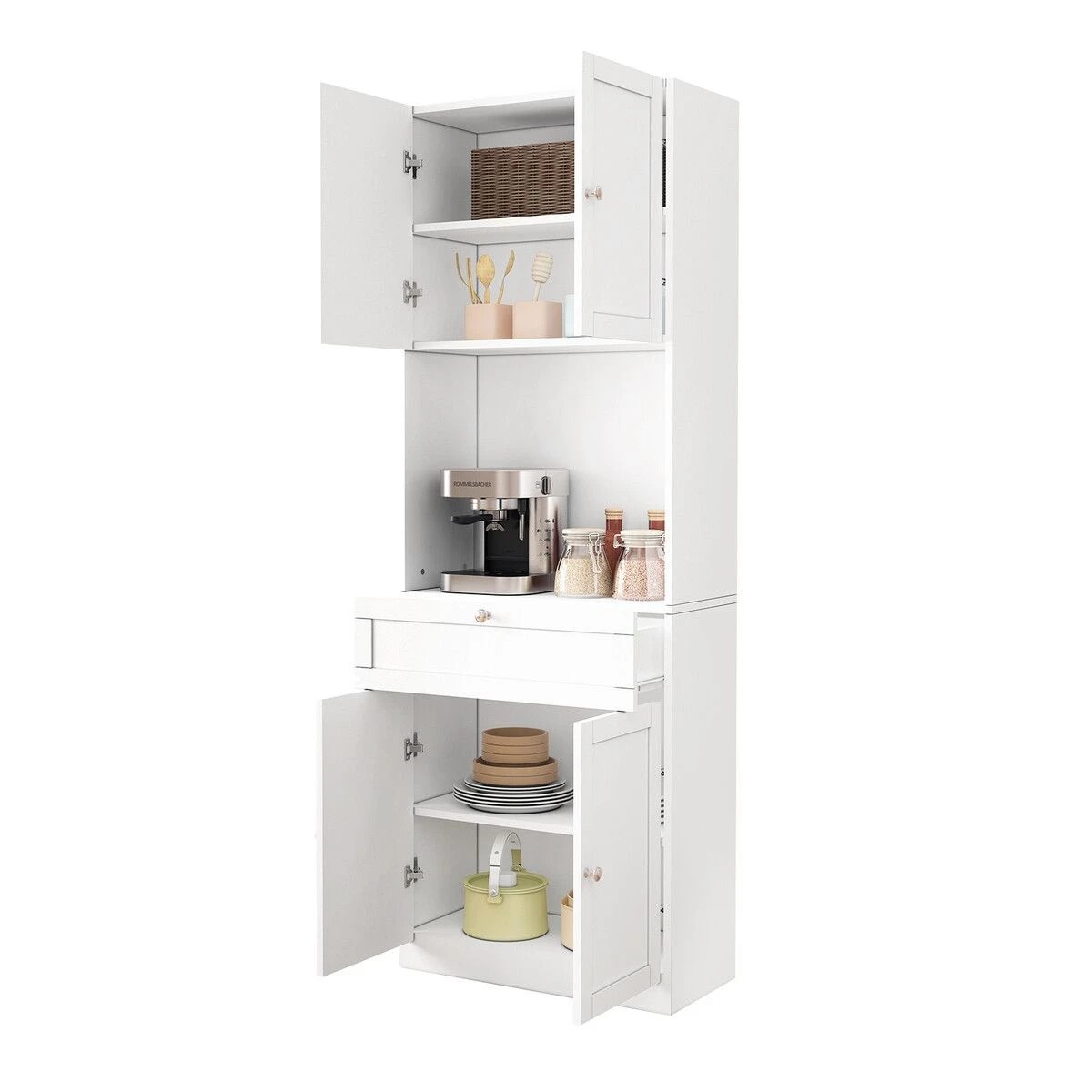 6 Ausway Kitchen Cabinet Pantry Cupboard Buffet Sideboard, 6 of 6