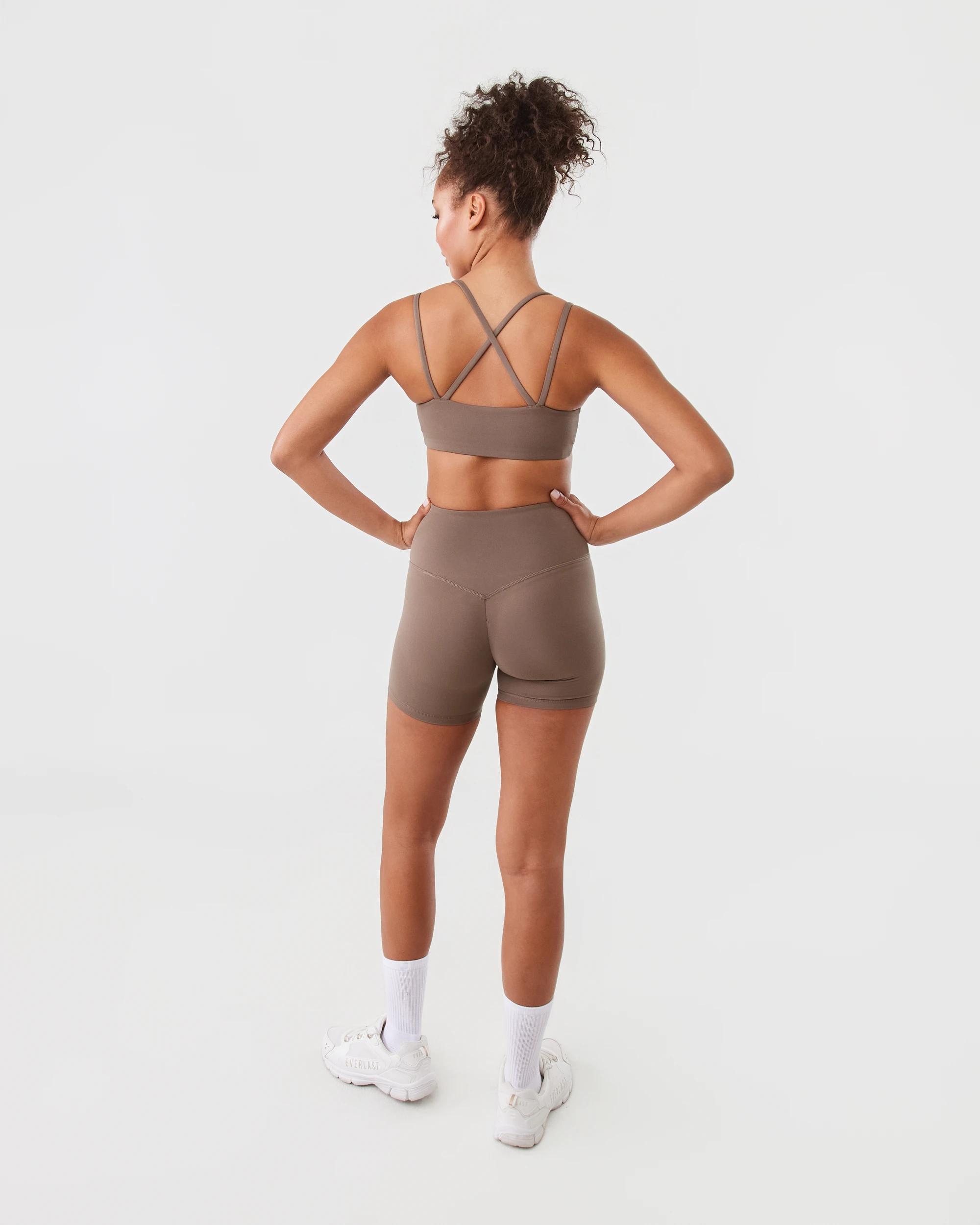 4 Everlast Womens Invisible Scrunch Shorts Mushroom, 4 of 6