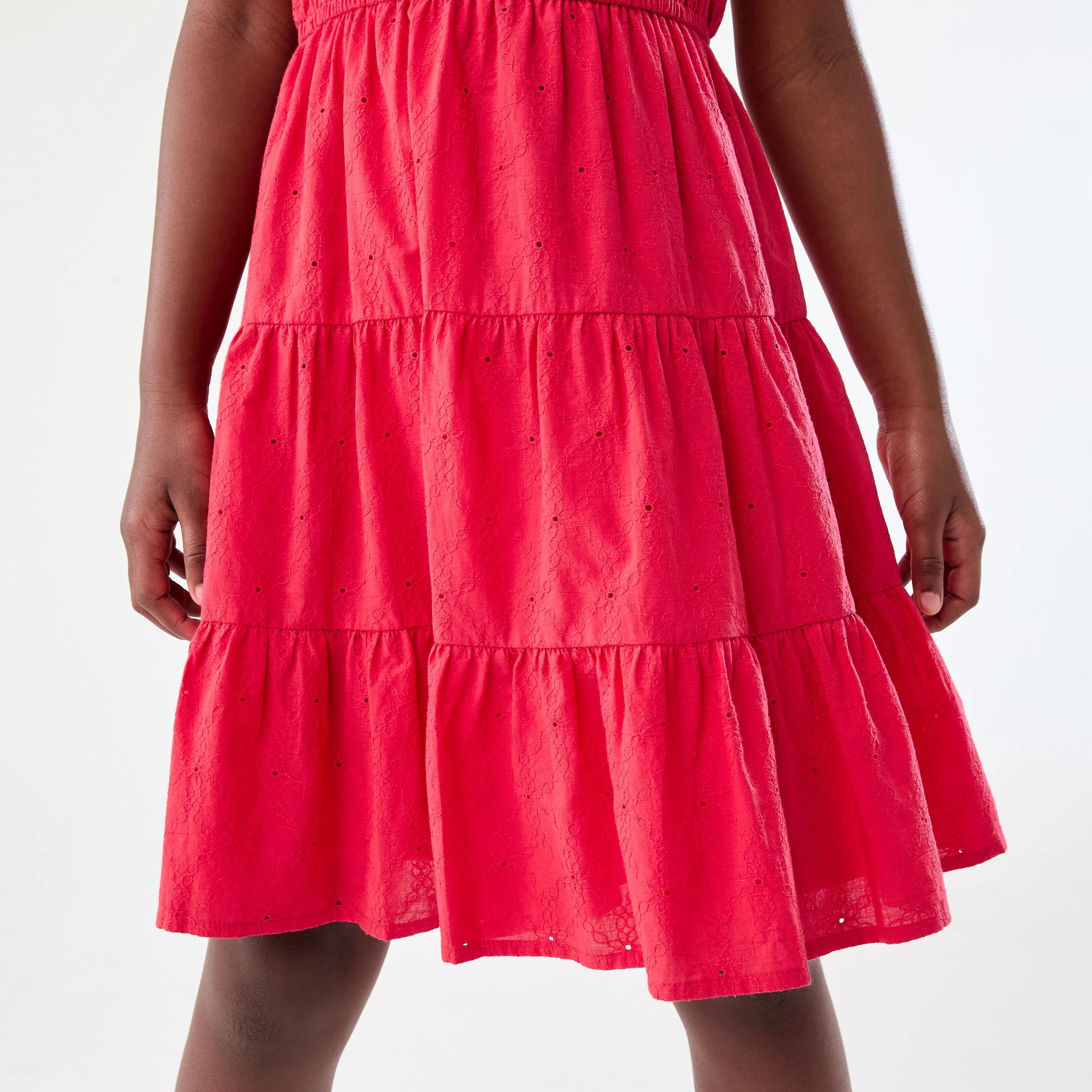 6 Broderie Dress Lolli Red, 6 of 8