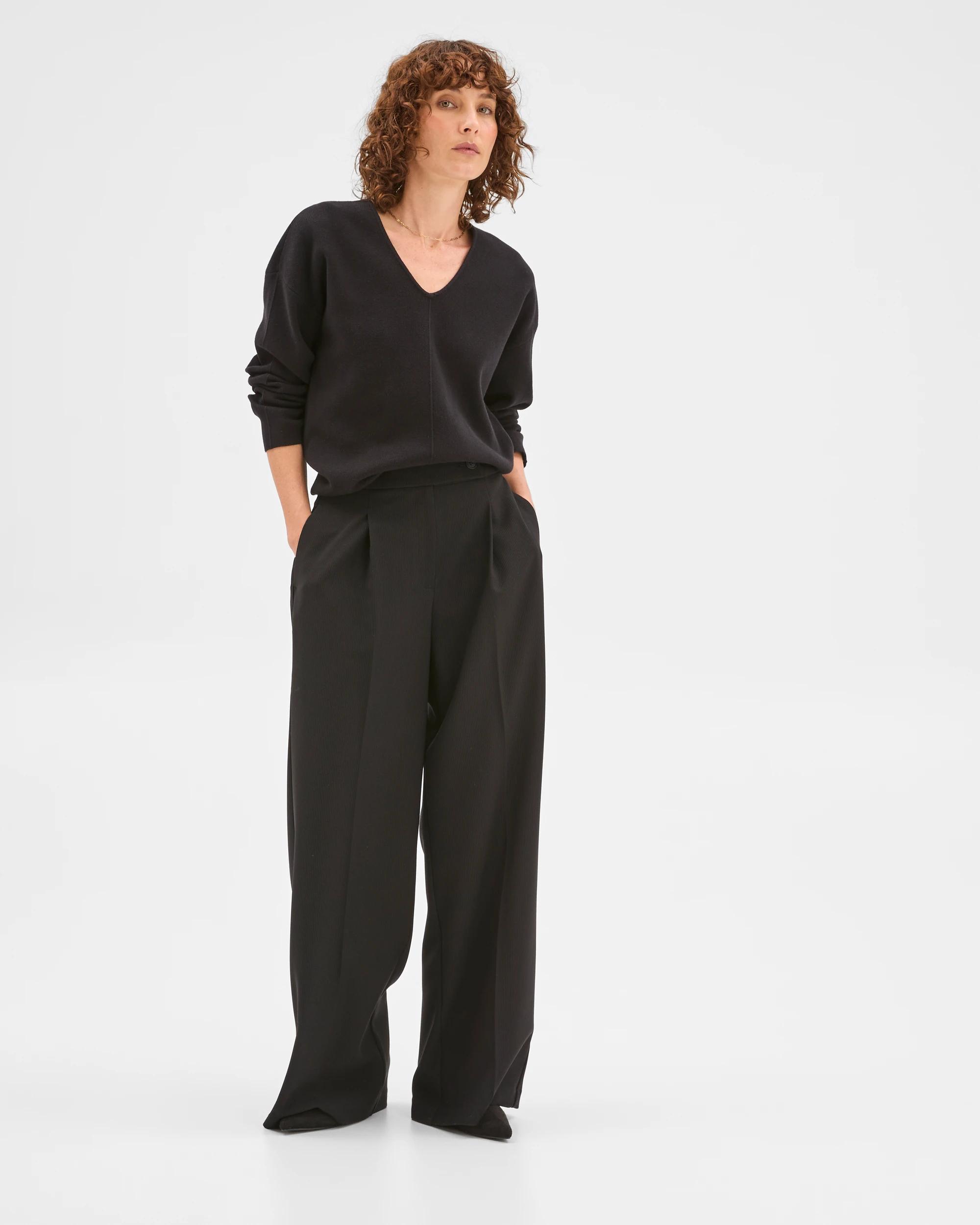 2 Preview Tailored Ultra Wide Pants BLACK, 2 of 8