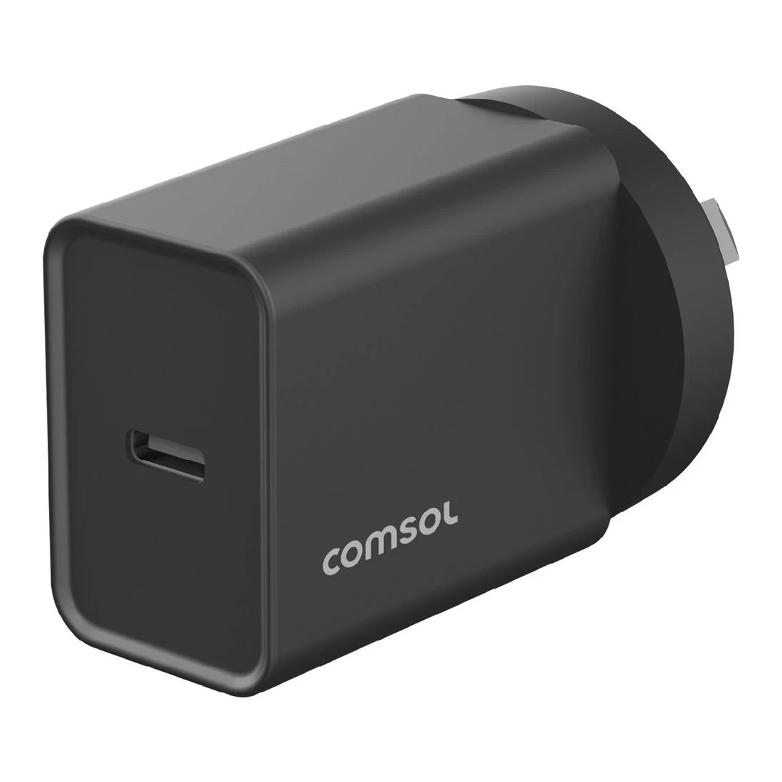 1 Comsol USB-C Wall Charger 20W Black, 1 of 5