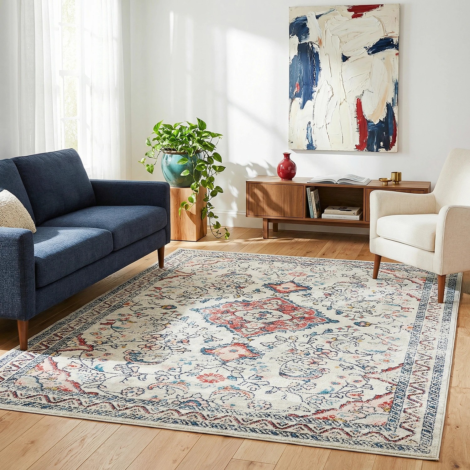 2 Common Ground Rugs Mason 705 290x200cm - Large Pet Friendly Floor Rug - Multi, 2 of 8