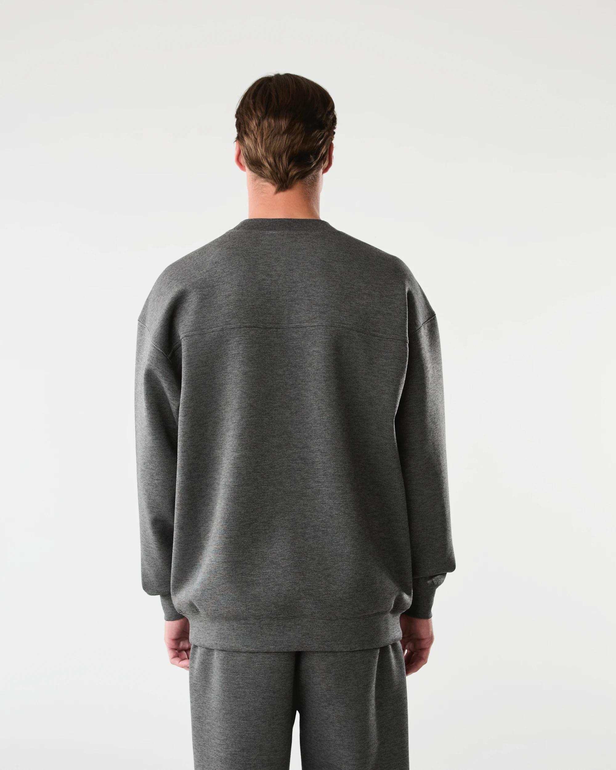 3 Active Mens Relaxed Scuba Crew Neck T-shirt Char Marle, 3 of 8