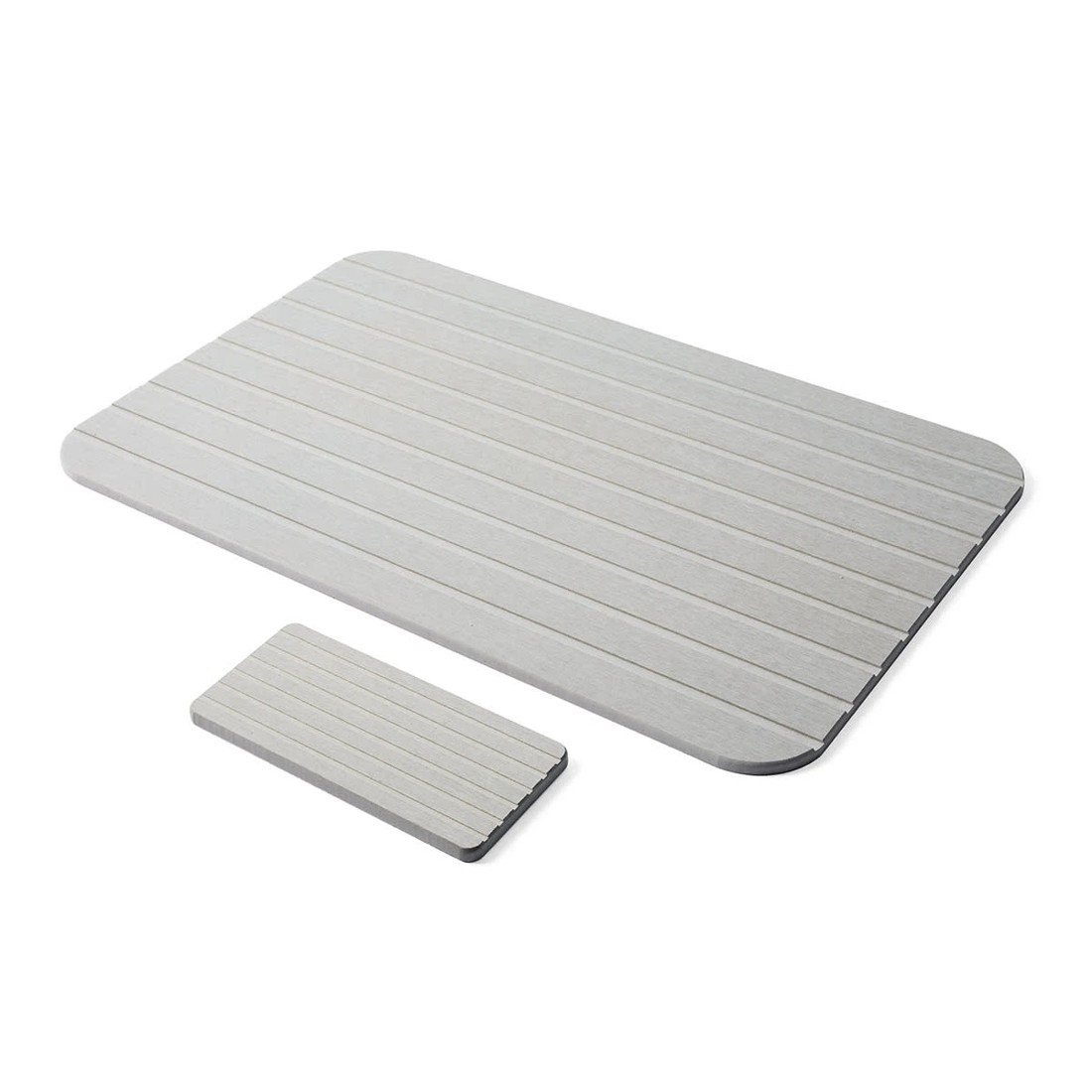 4 Stone Dry Bath Mat and Tray Set, 4 of 9