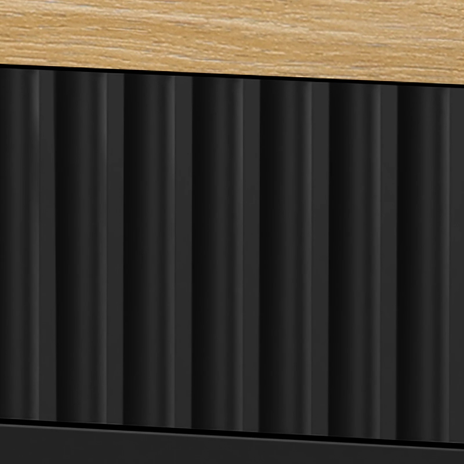 7 Alfordson 4 Chest of Drawers Dresser Tallboy - Black Wood, 7 of 10