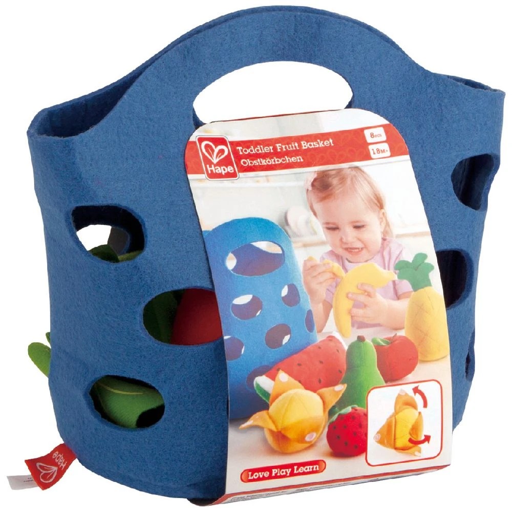 1 Hape Toddler Fruit Basket, 1 of 4