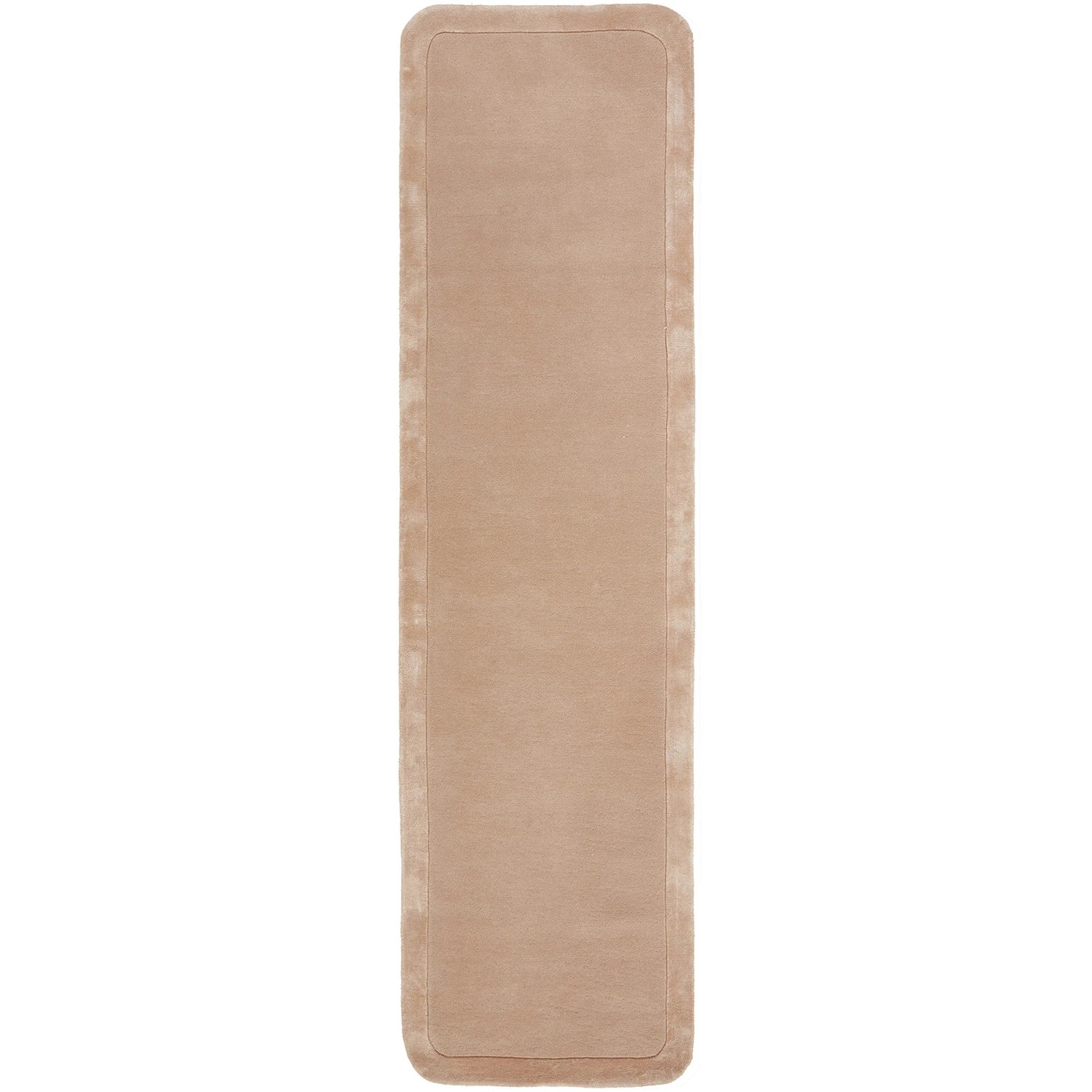 1 Common Ground Rugs Nexus 300x80cm Runner - Medium Hand Tufted Wool Rug - Beige, 1 of 7