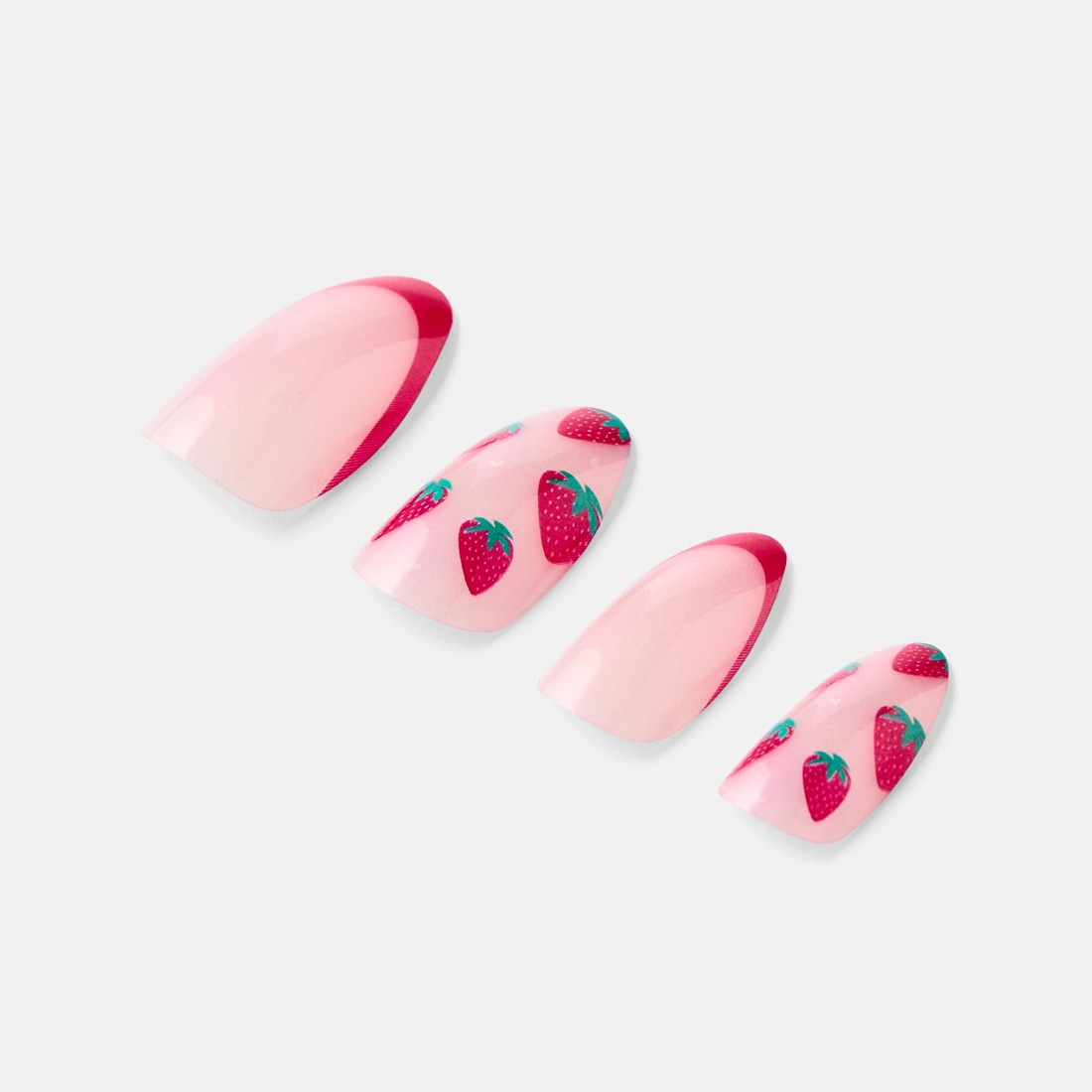 5 OXX Cosmetics 24 Pack Artificial Nails with Adhesive - Stiletto Shape, Strawberry Glaze, 5 of 5