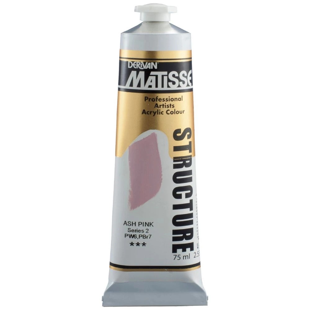 1 Derivan Matisse Structure Paint 75mL Ash Pink S2, 1 of 2