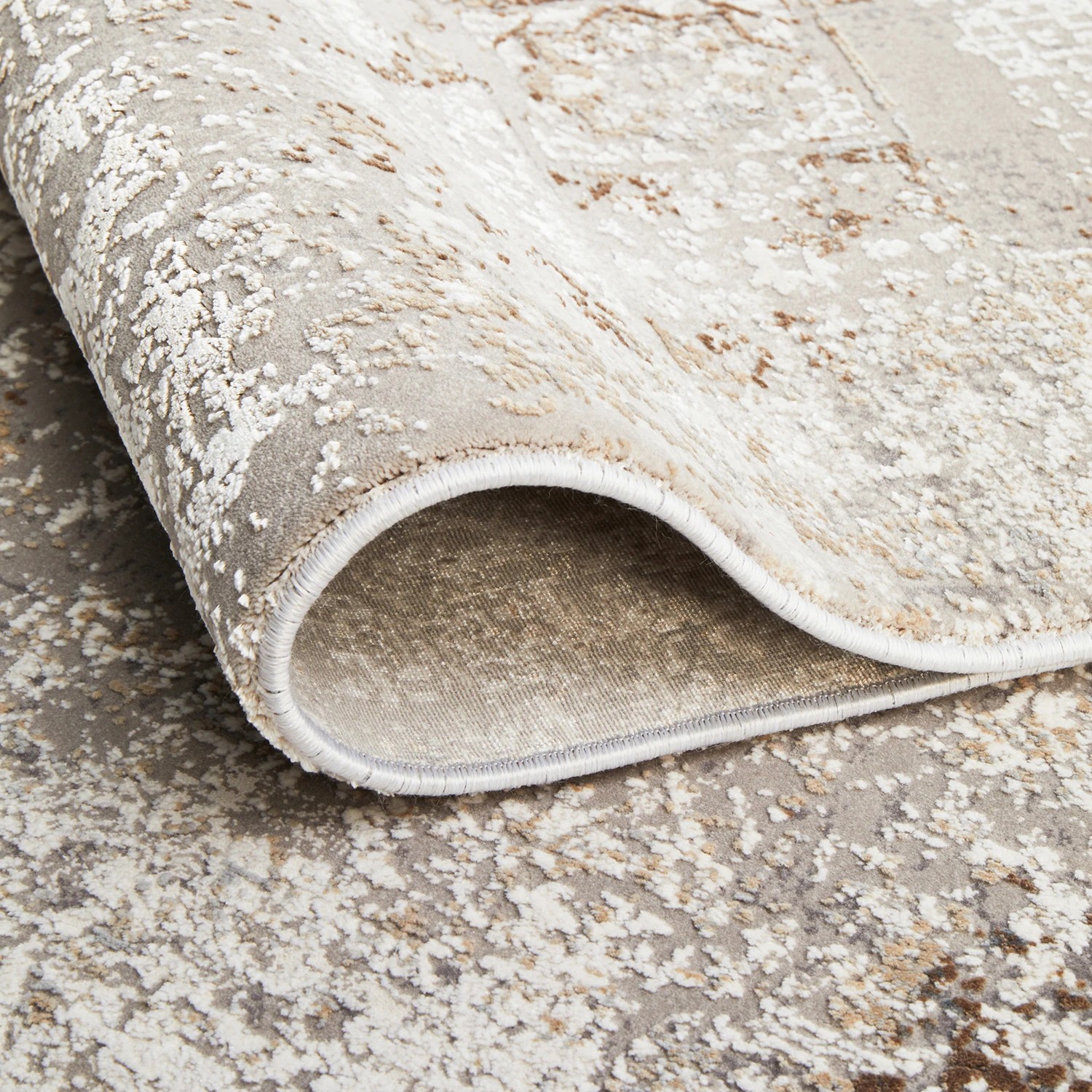 9 Common Ground Rugs Glimmers 110 400x300cm - Extra Extra Large Bamboo Silk Power Loomed Floor Rug - Grey, 9 of 9